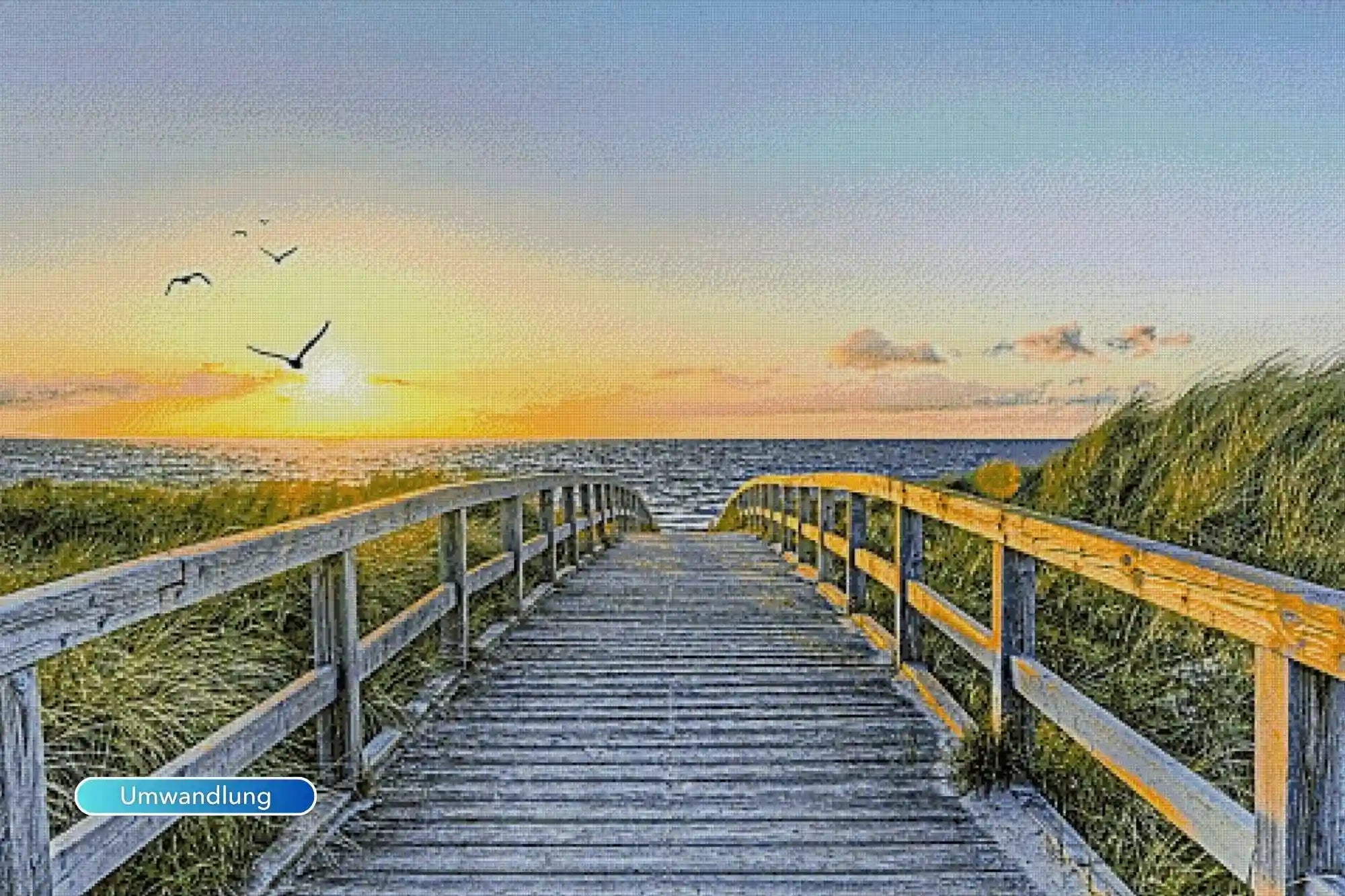 Diamond Painting XXXL - Strand der Ruhe