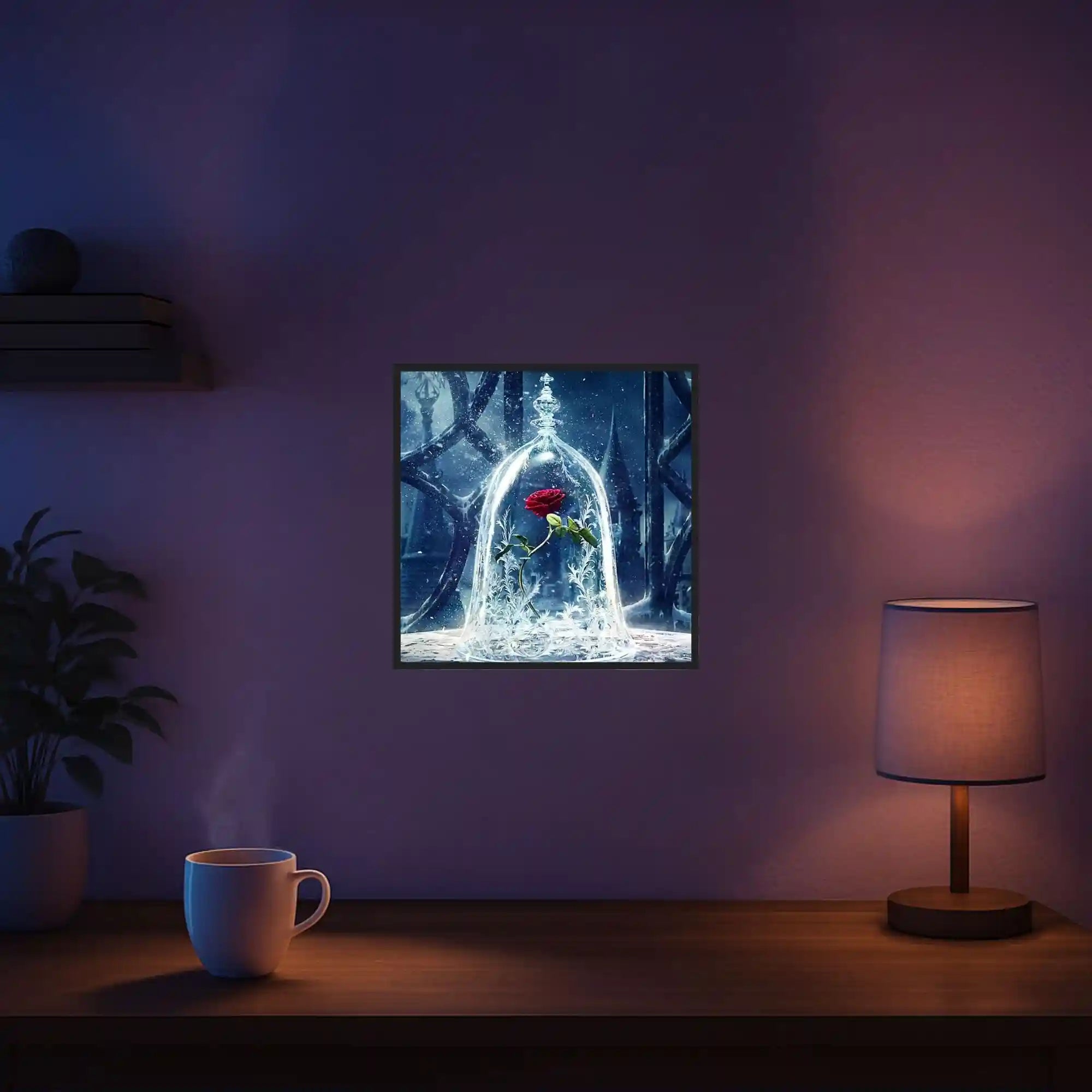 Diamond Painting - "Rose im Wunderglas"