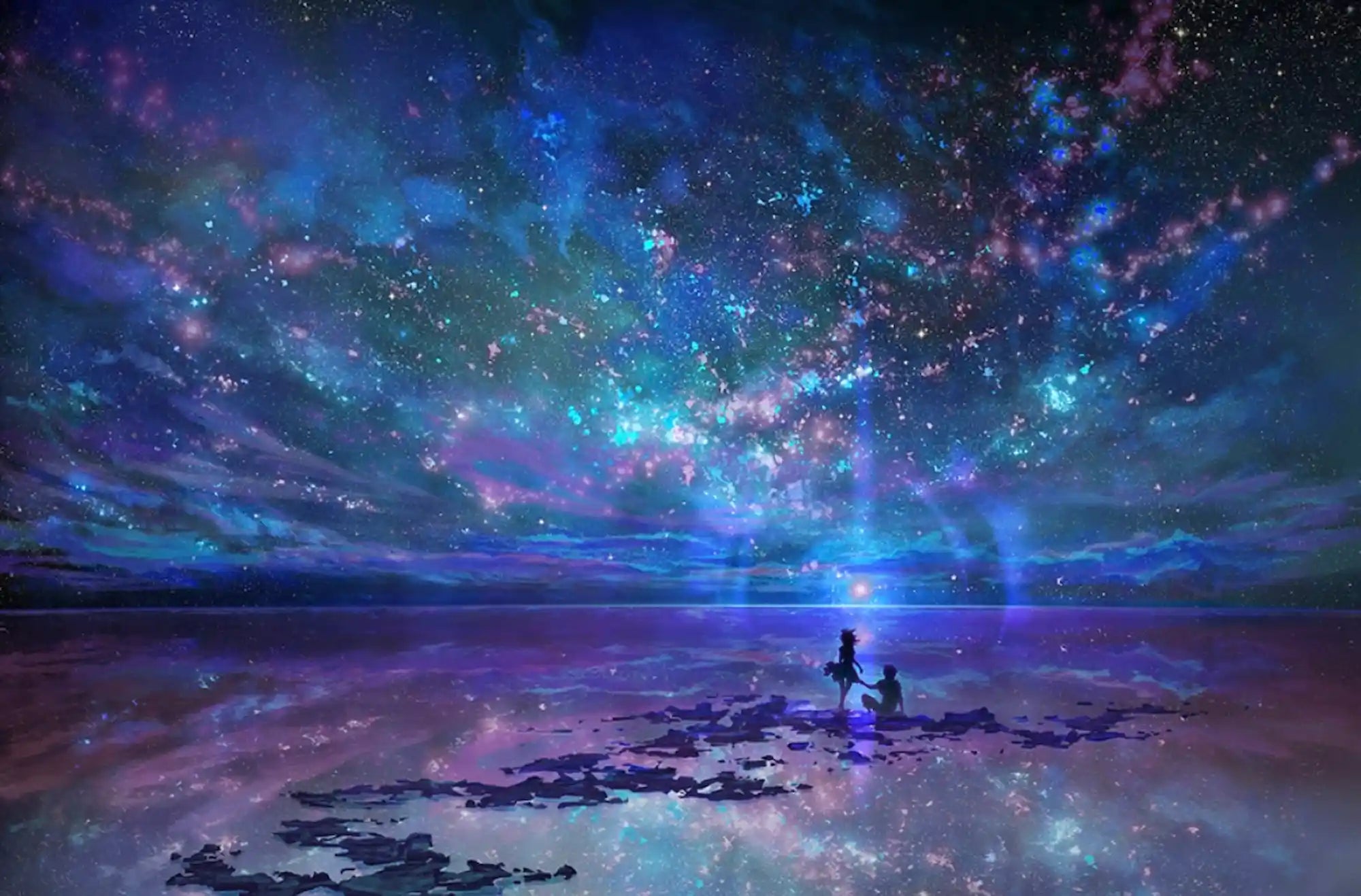 Diamond Painting - Ozean trifft auf Universum MINI