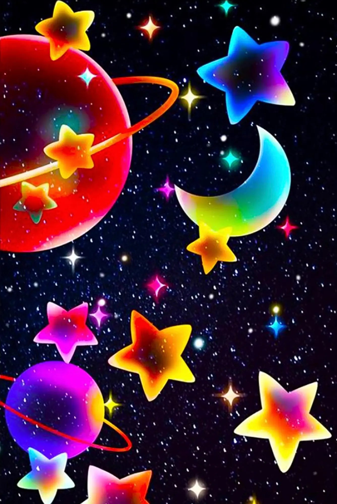 Diamond Painting Kids - Buntes Universum
