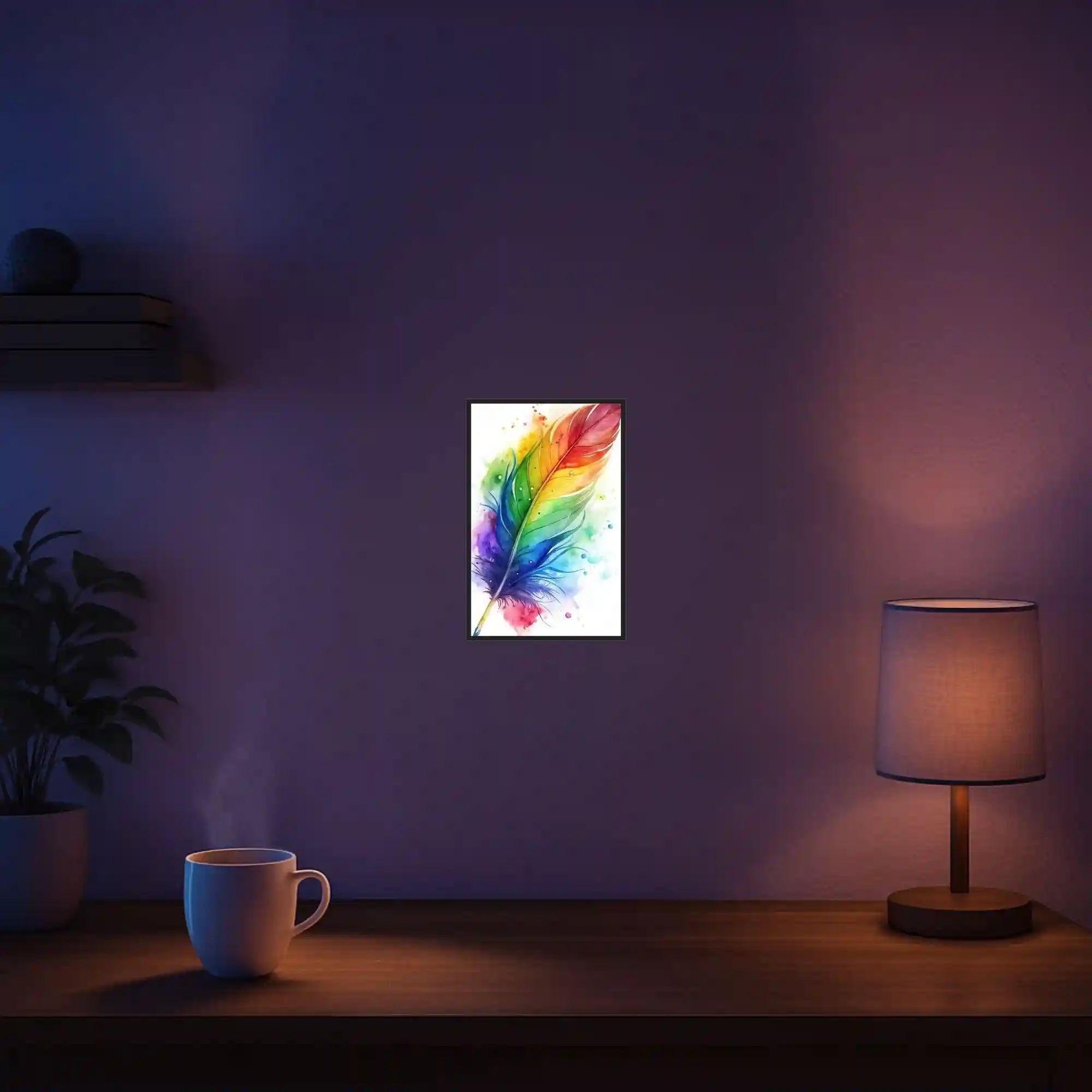 Diamond Painting Mini - Rainbow Feather