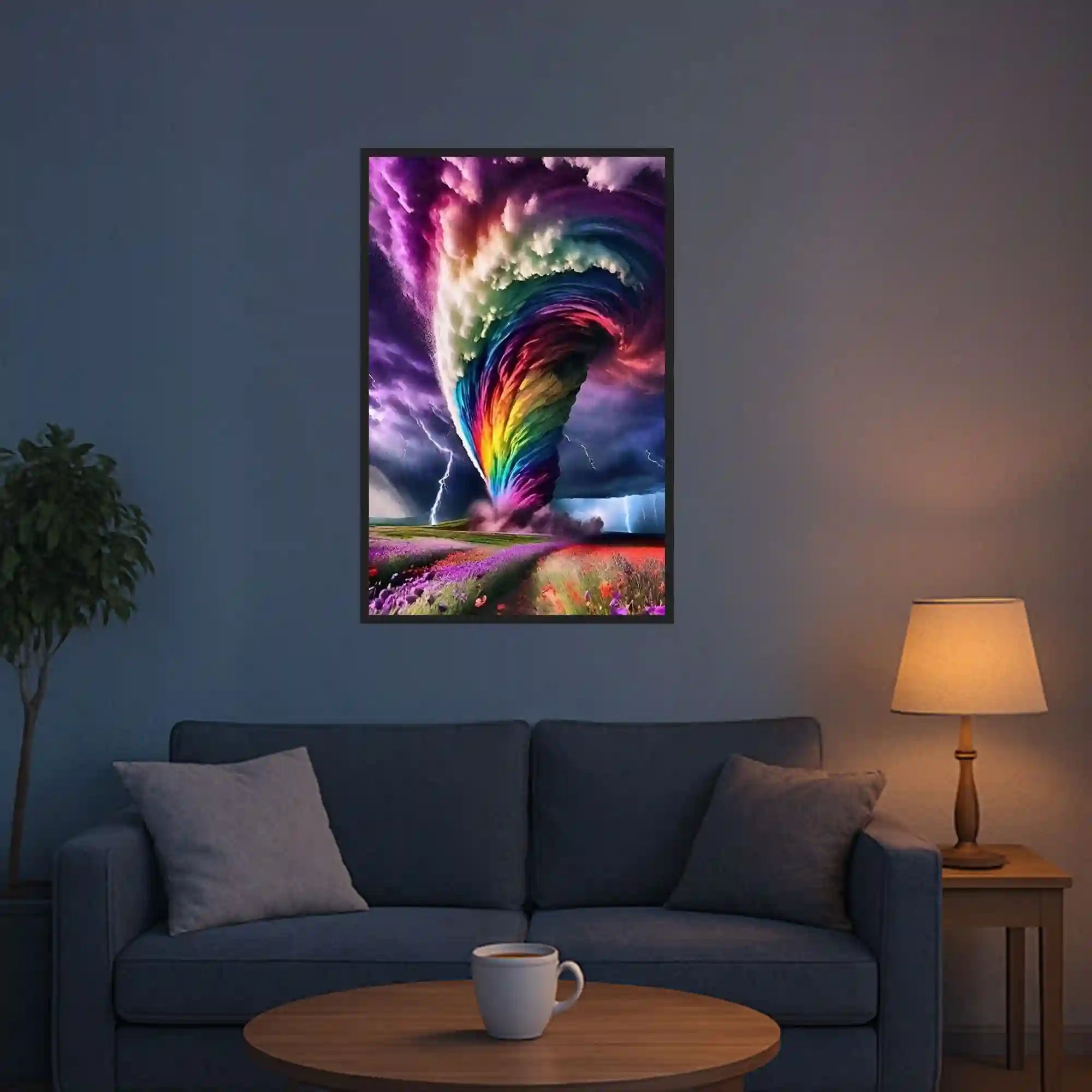 Diamond Painting - Wirbelsturm der Farben