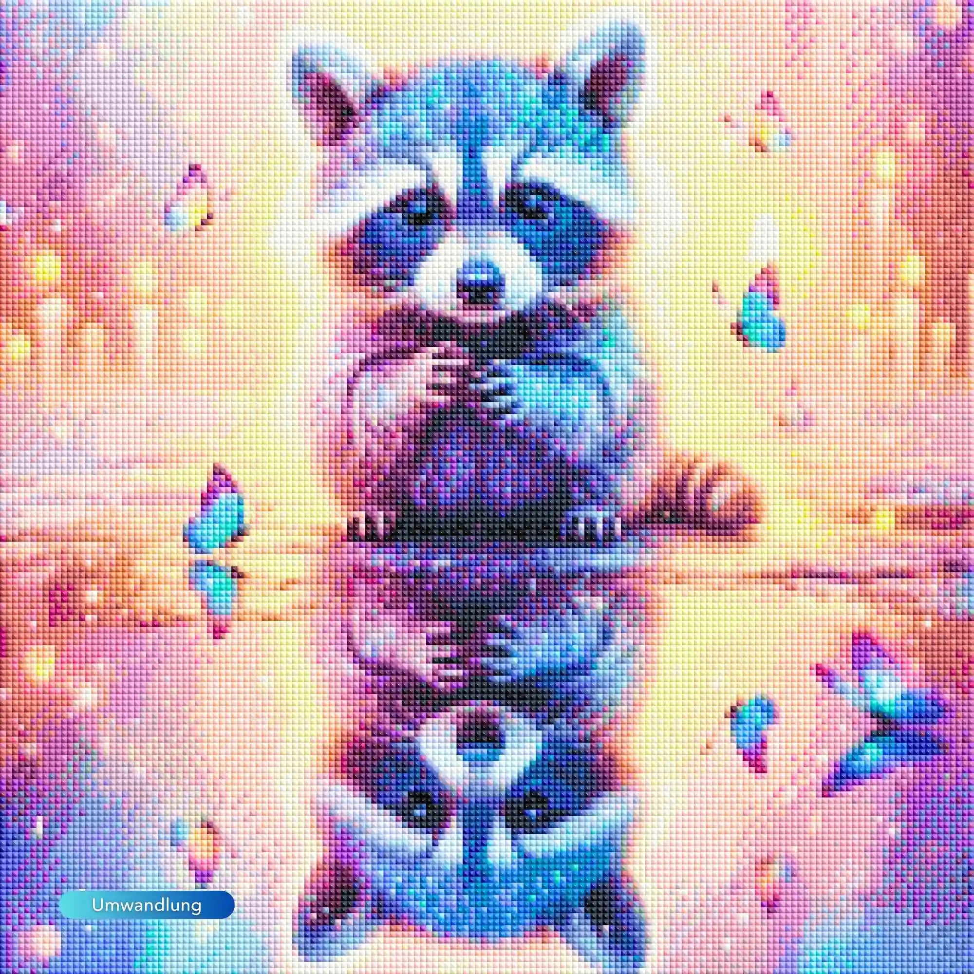 Diamond Painting 7 Tage Special - Waschbär Bubby