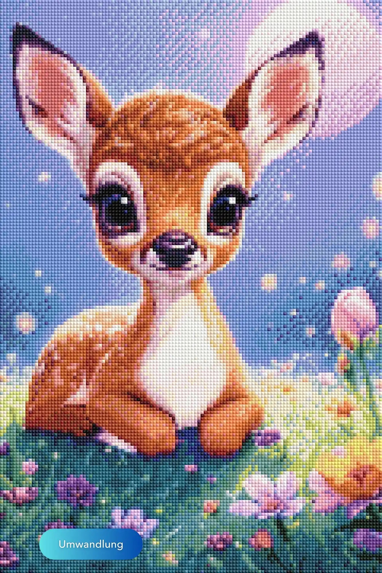 Diamond Painting 7 Tage Special - Blütenkitz
