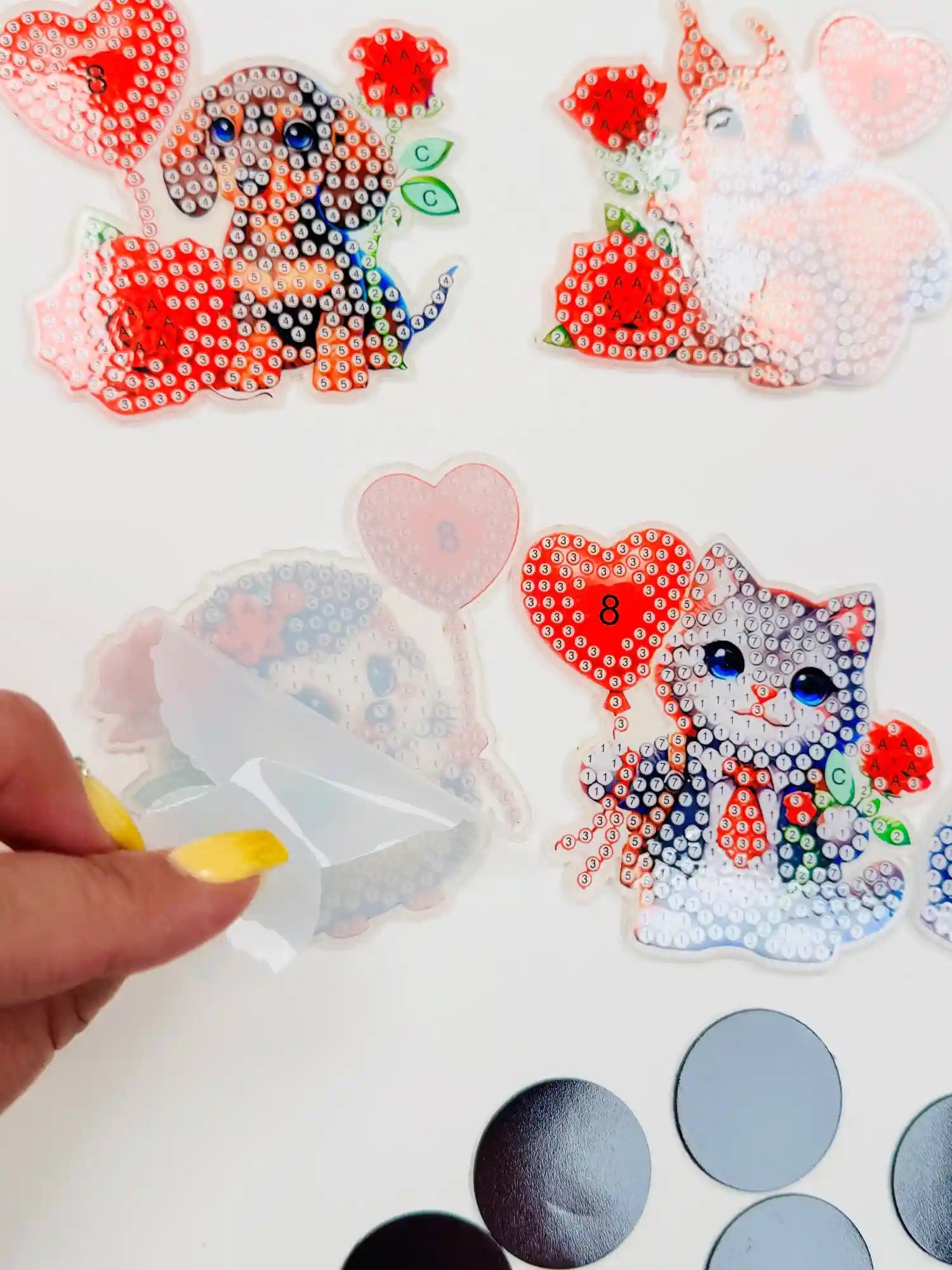 Diamond Painting Kühlschrankmagnete - Süße Tiere