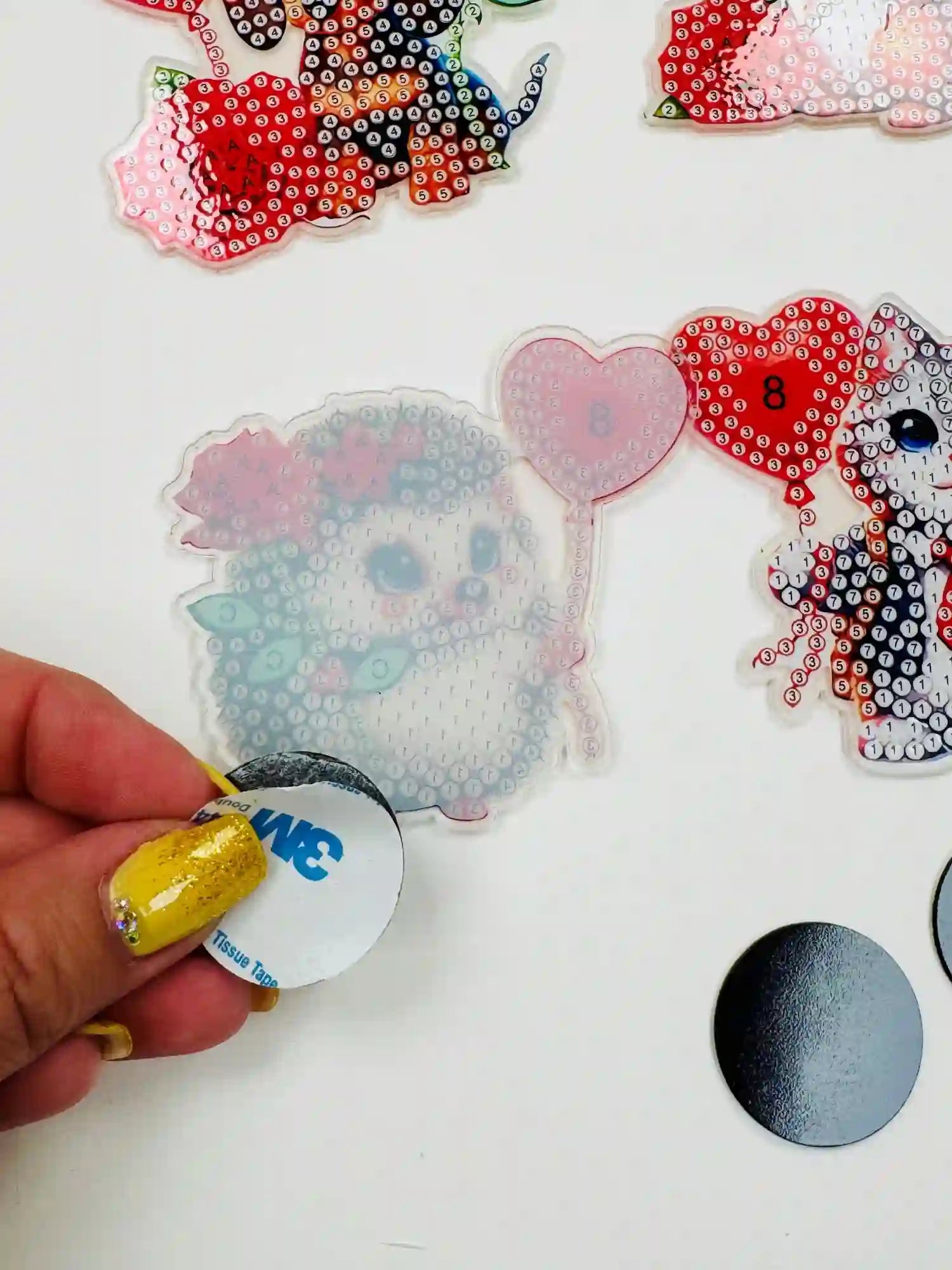 Diamond Painting Kühlschrankmagnete - Süße Tiere