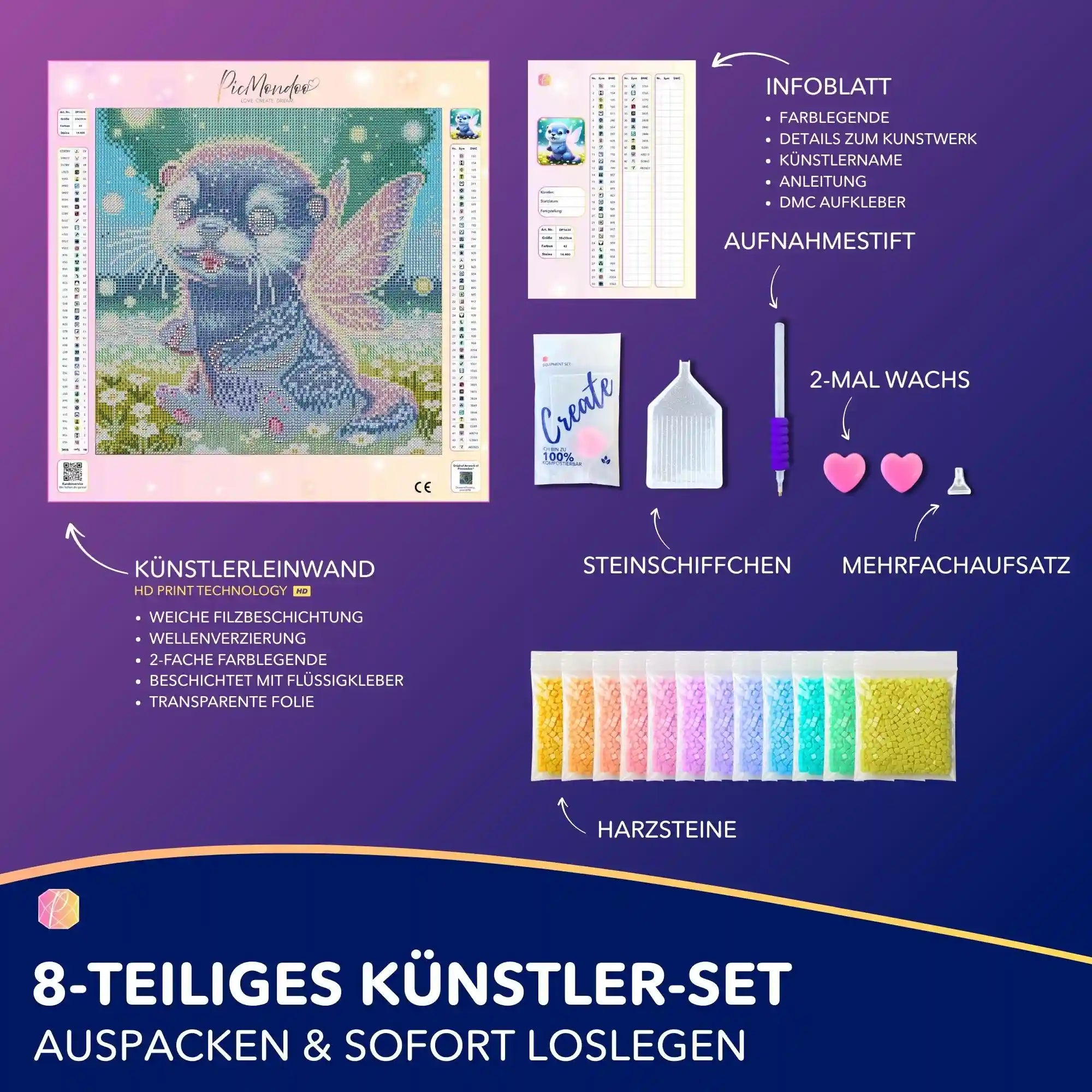 Diamond Painting - Der kleine Feenotter Mira