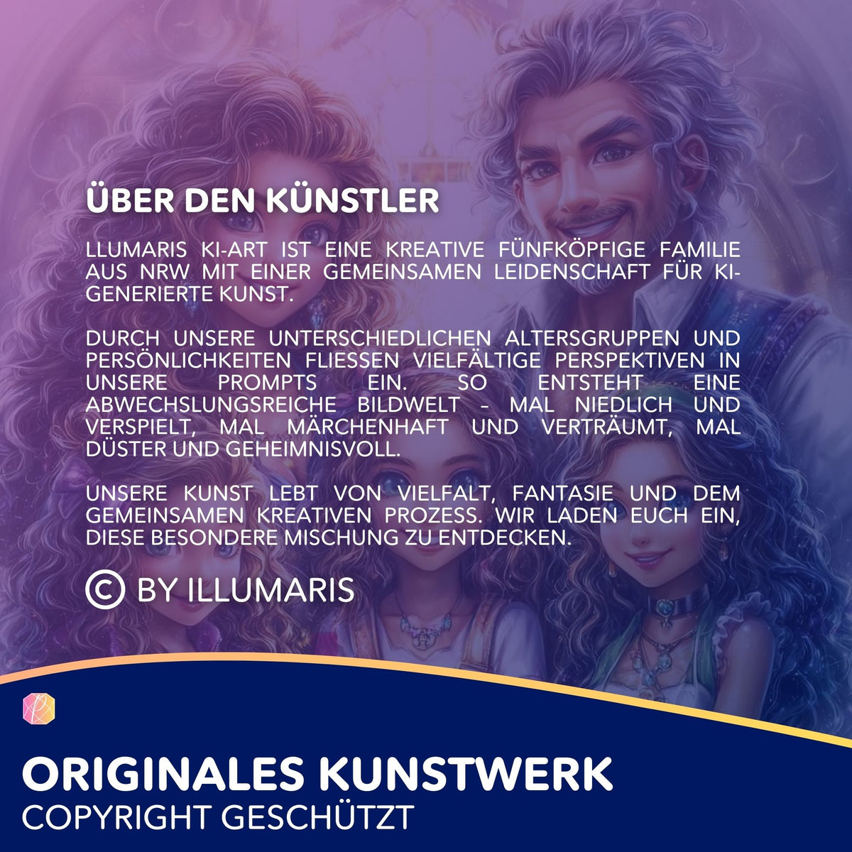 Künstlerportrait von Illumaris für exklusive Diamond Painting Sets und Malen nach Zahlen Motive im Fantasie-Stil