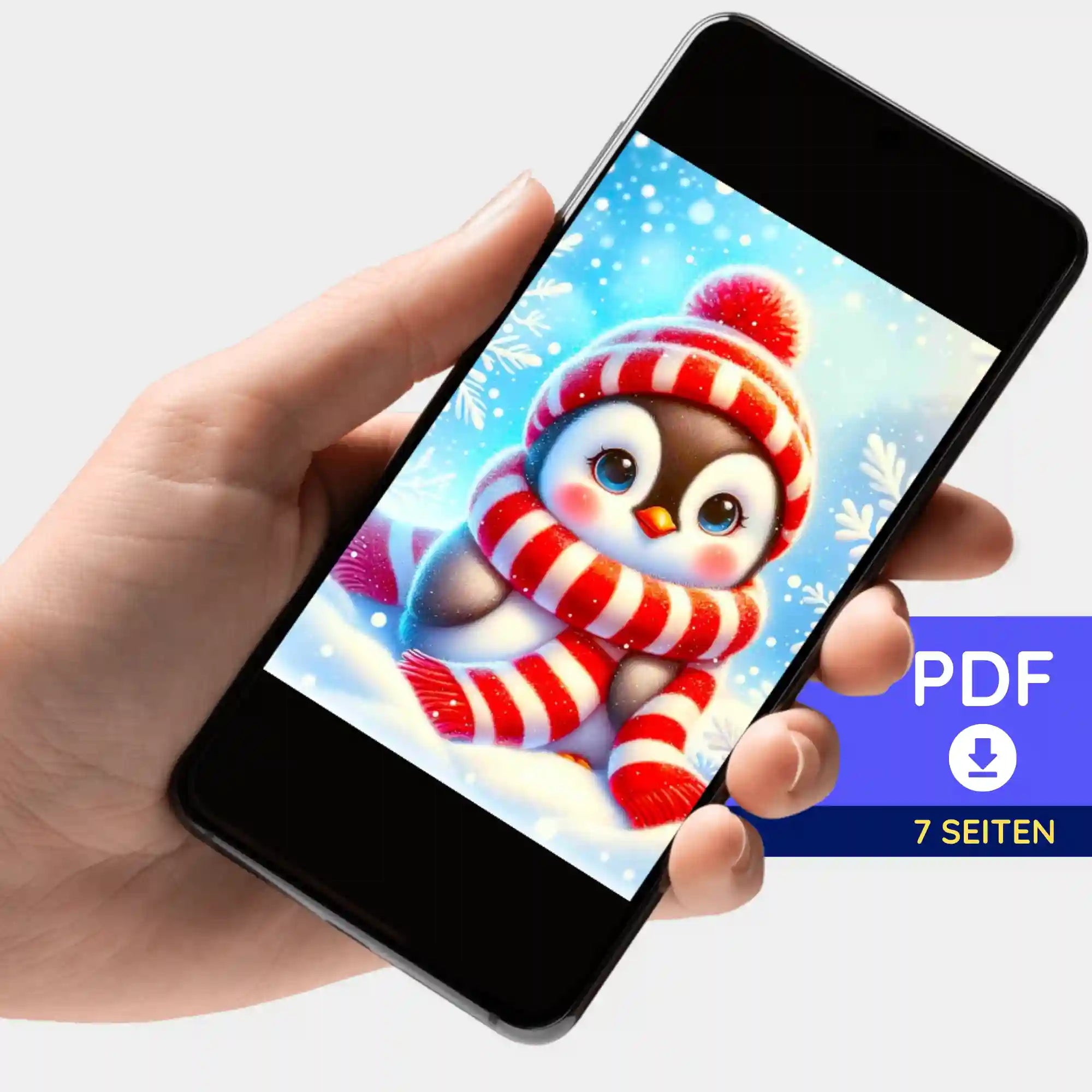 Digitale Bildmappe - Kleiner Pinguin Pixie