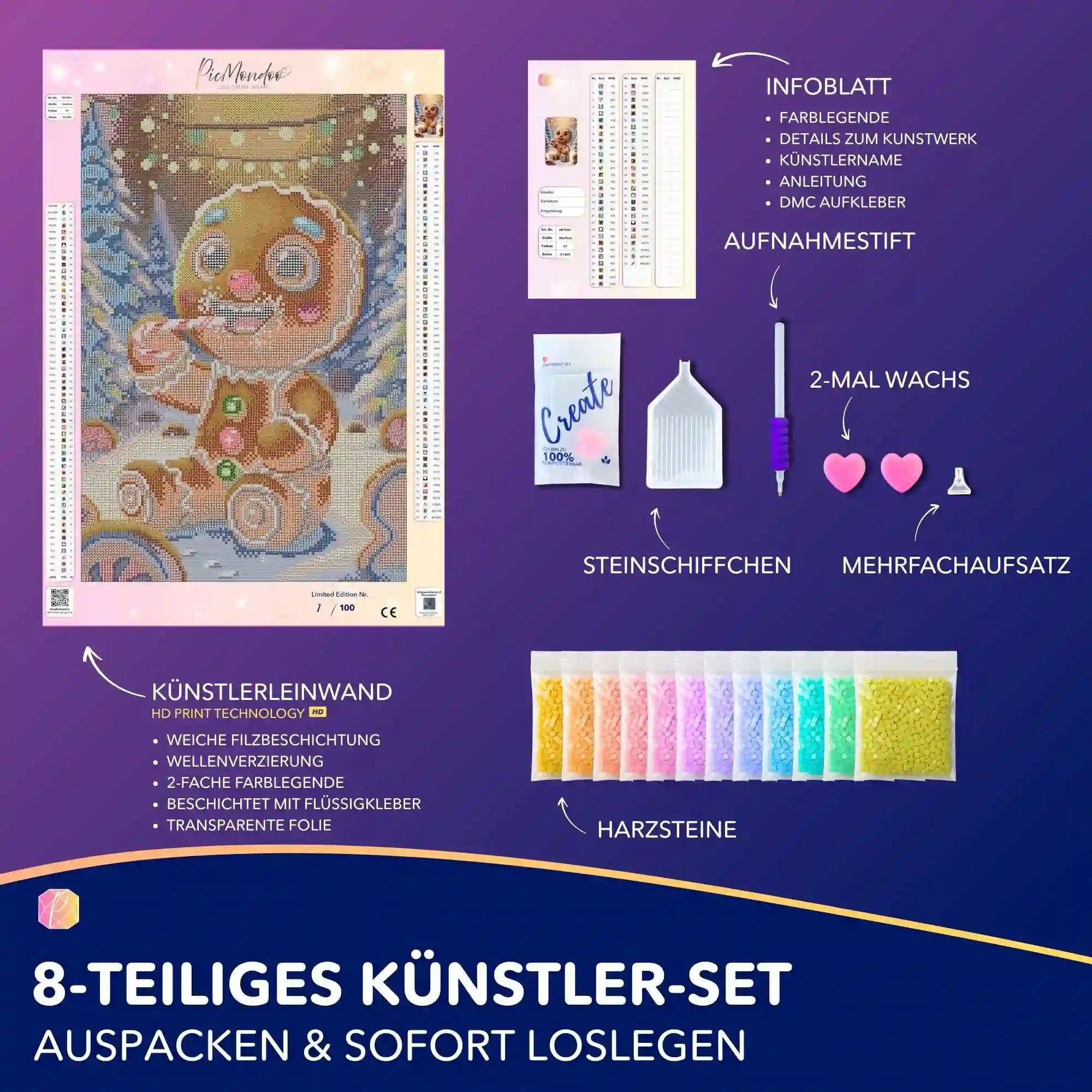 Diamond Painting - Lebkuchenmann "Limited Edition"