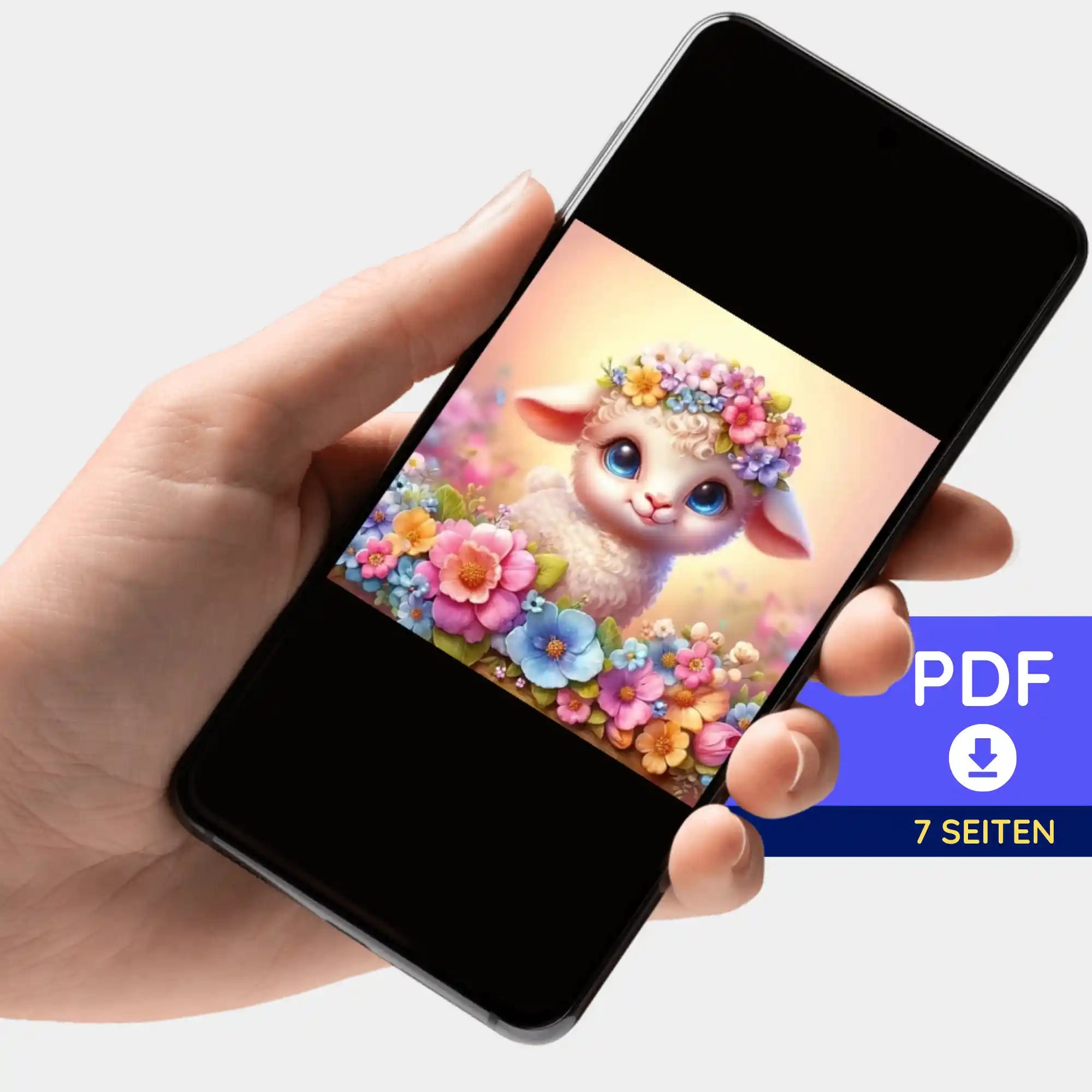 Digitale Bildmappe - Osterlämmchen Lupina