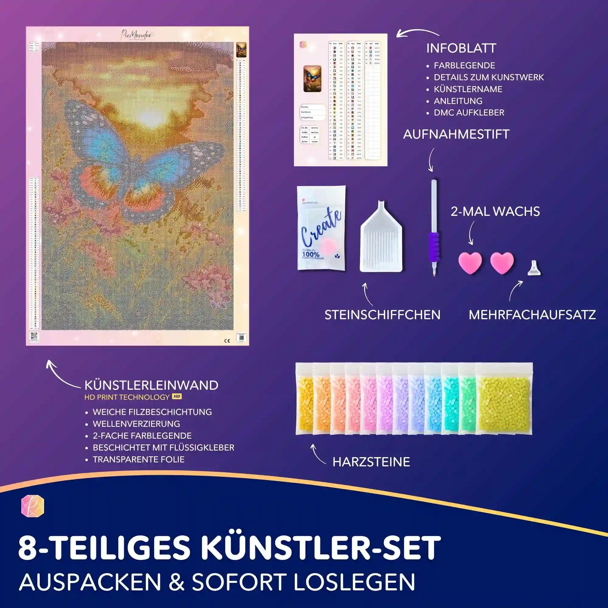 Diamond Painting 7 Tage Special - Flügelschlag des Sommers