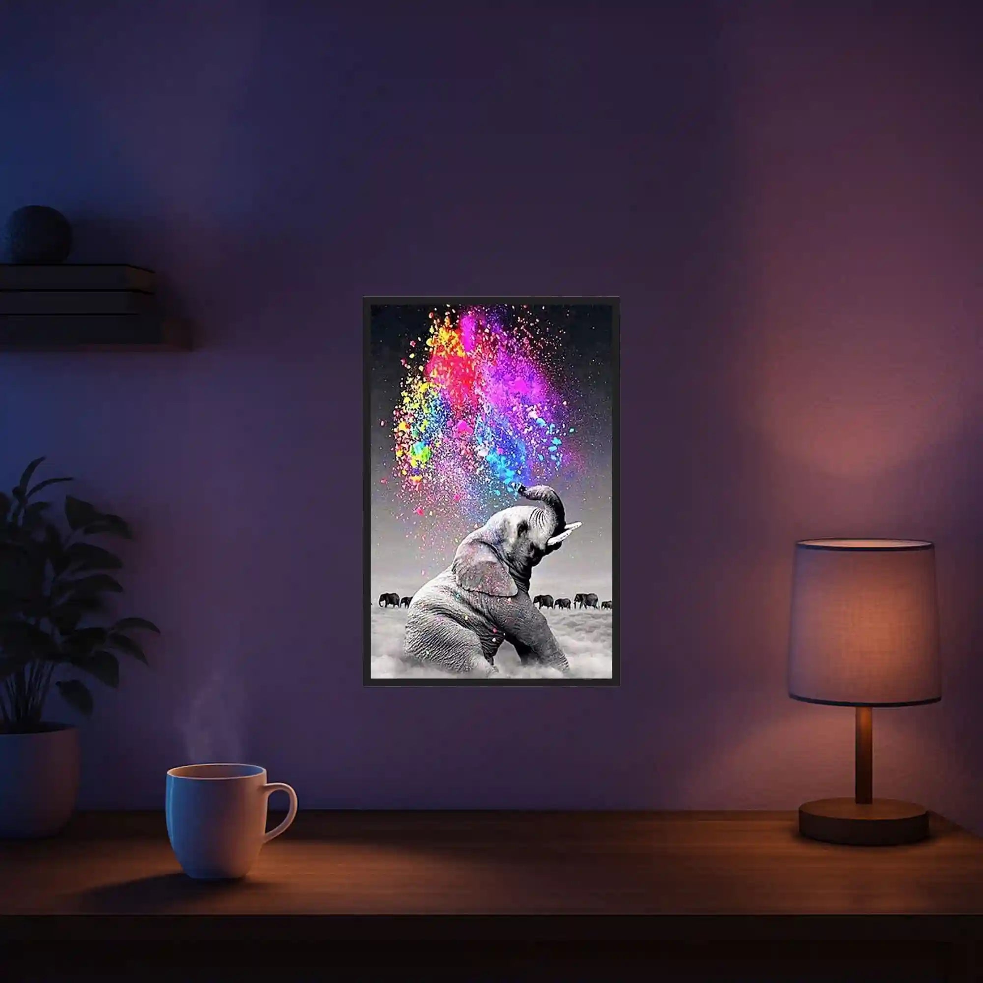 Diamond Painting - Elefant "Farbenspiel"