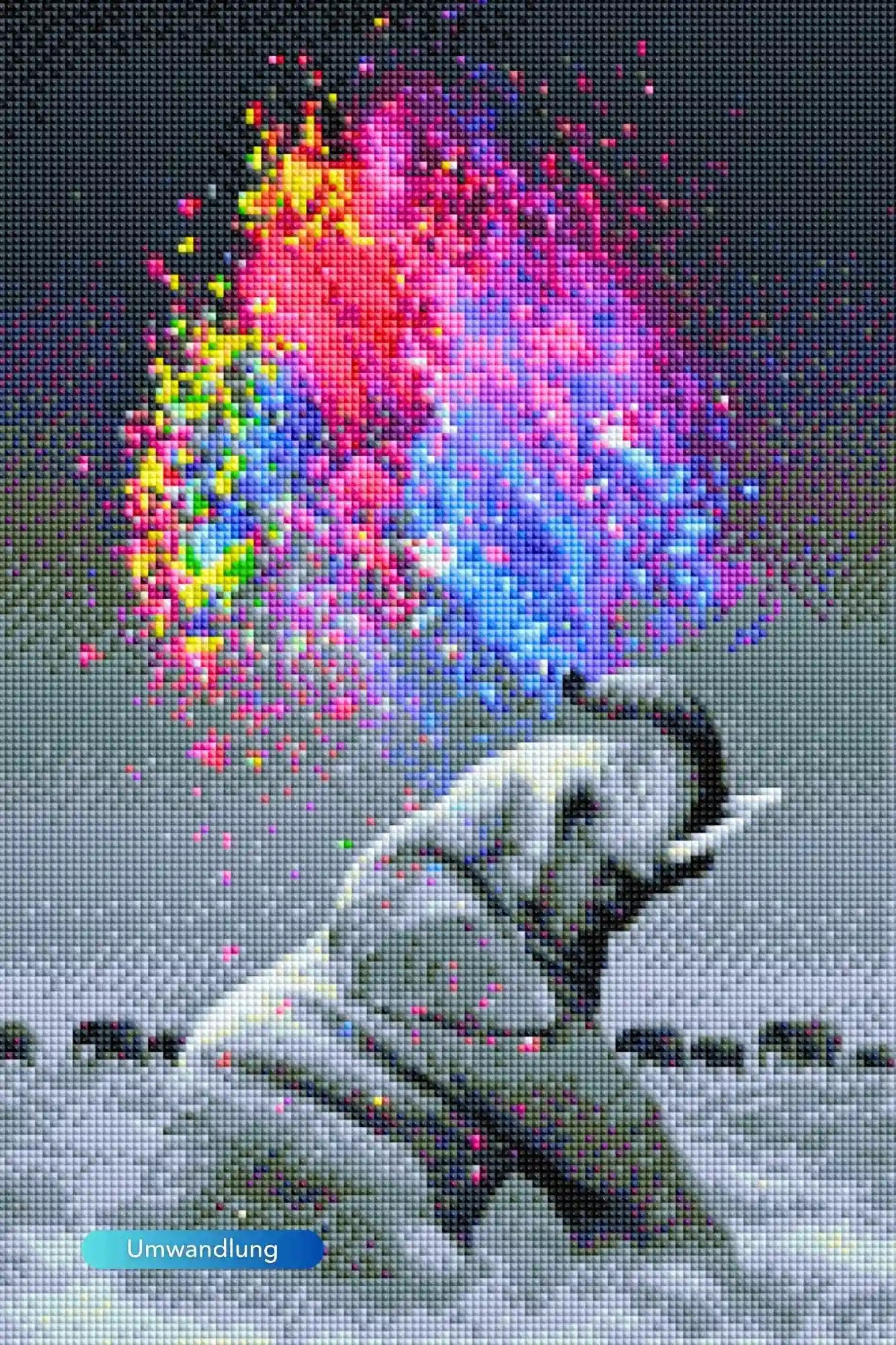 Diamond Painting - Elefant "Farbenspiel"