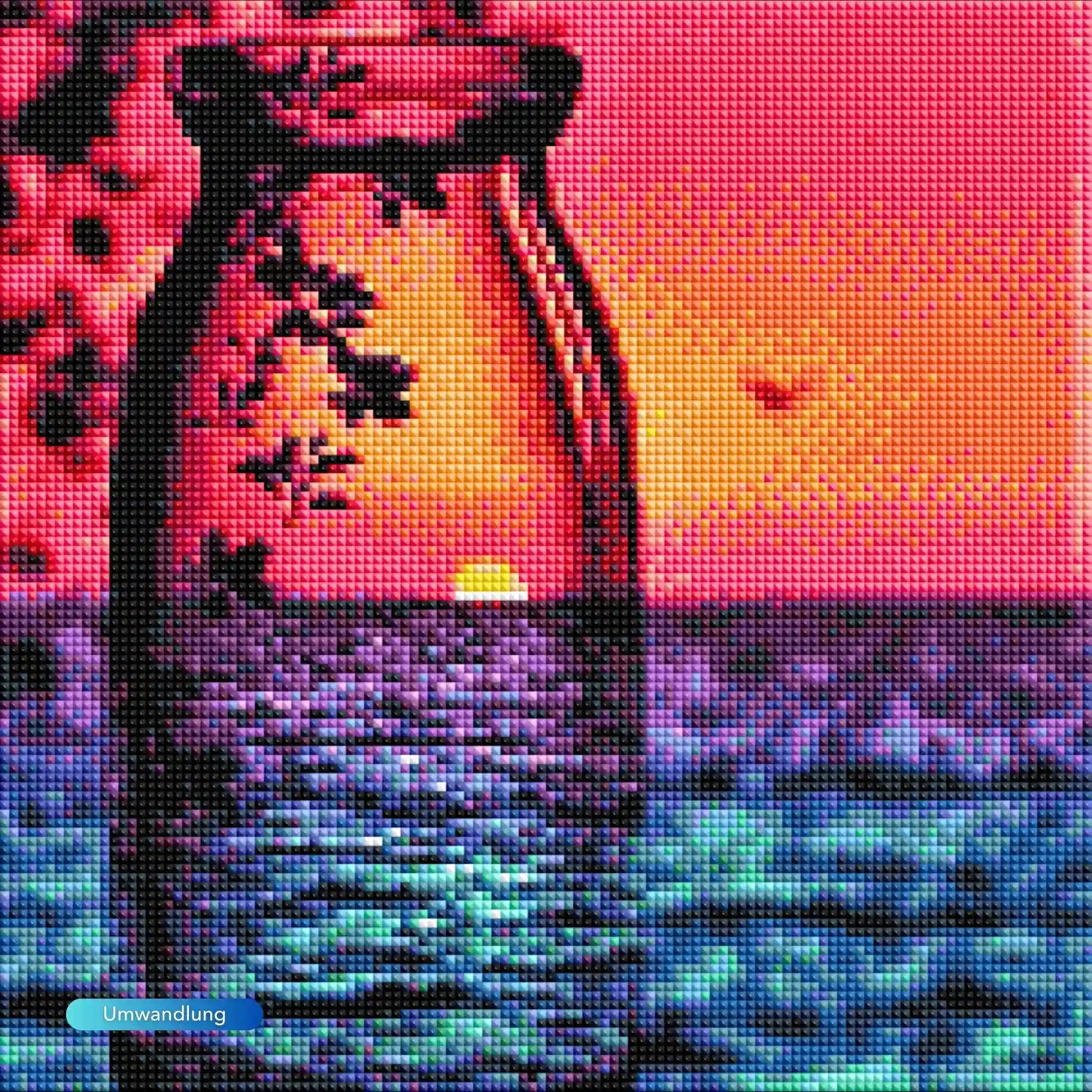 Diamond Painting - Roter Sonnenuntergang