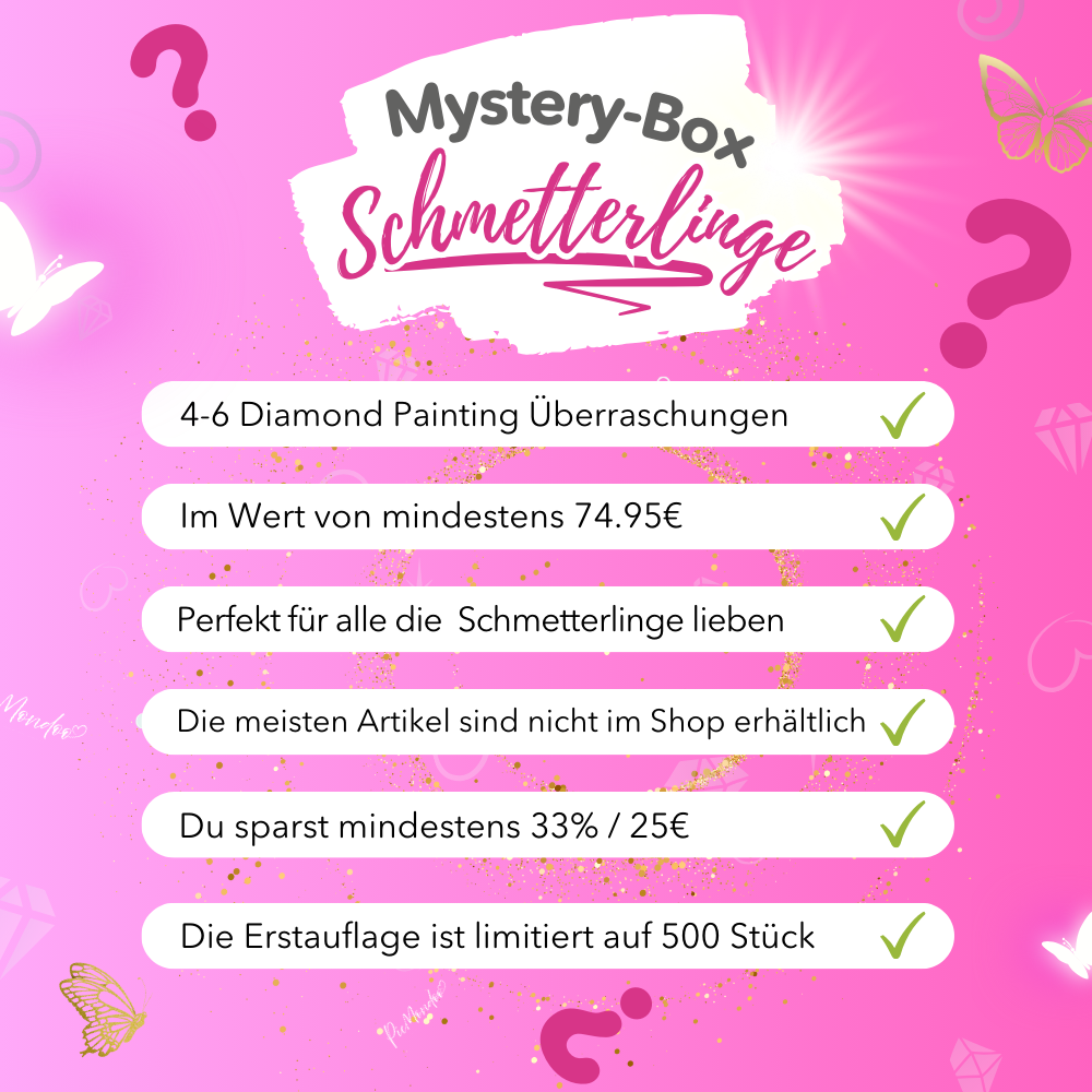 Diamond Painting Mystery-Box "Schmetterlinge" (#1)