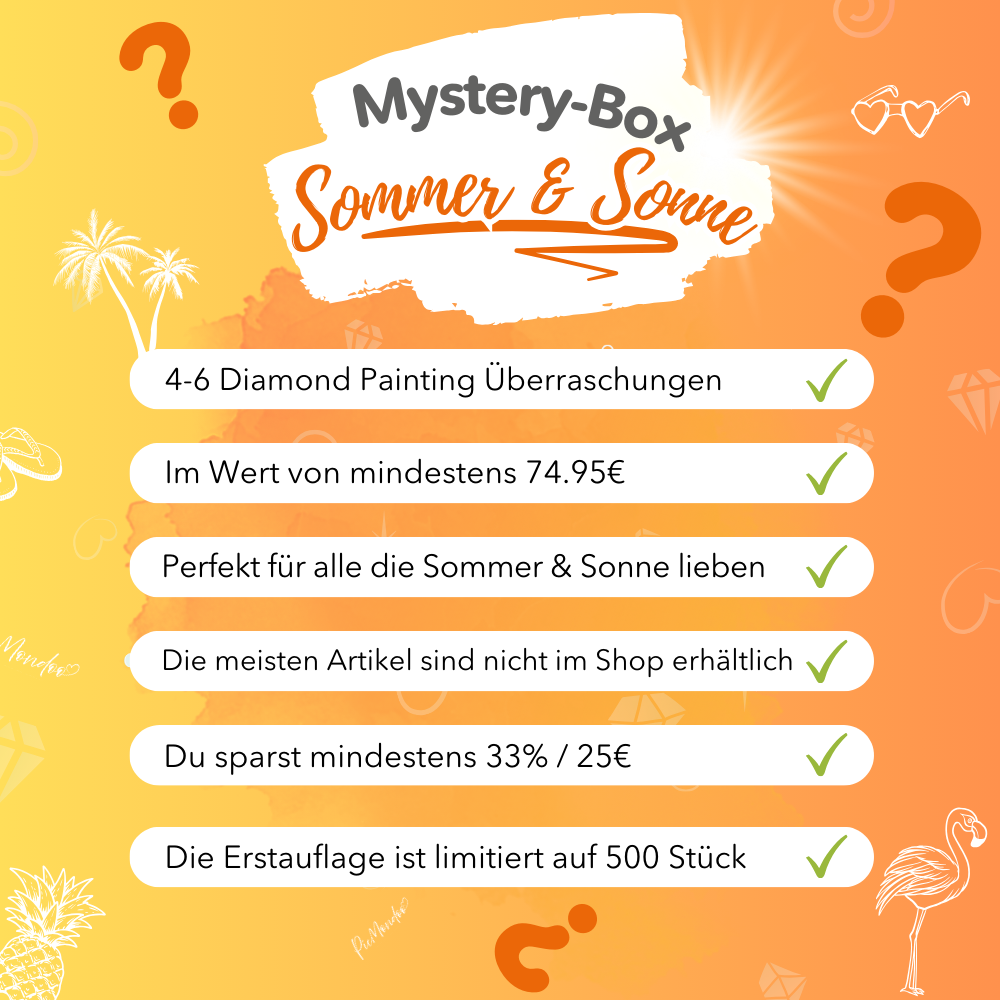 Diamond Painting Mystery-Box "Sommer & Sonne" (#1)