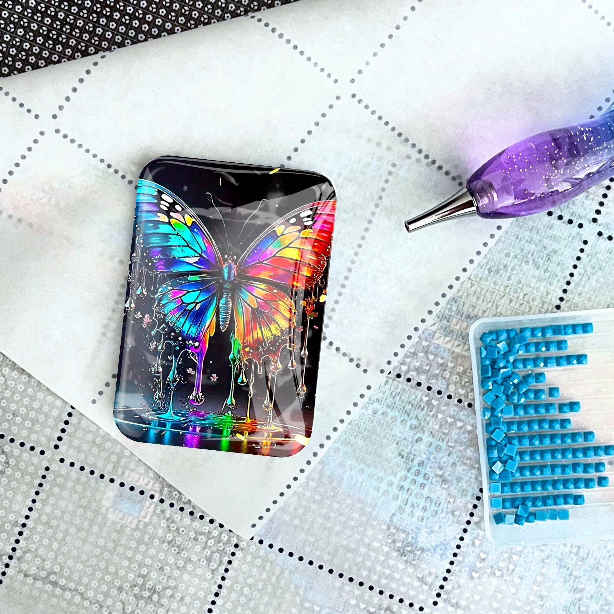 Cover Minder -Waterdrop butterfly