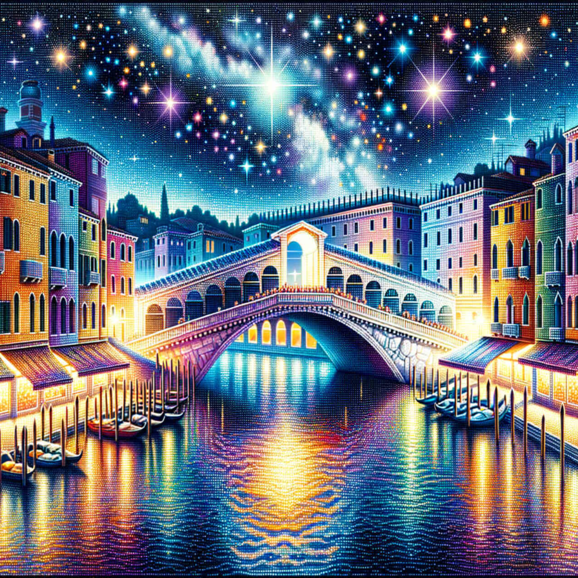 Diamond Painting - Venedig bei Nacht "Limited Edition"