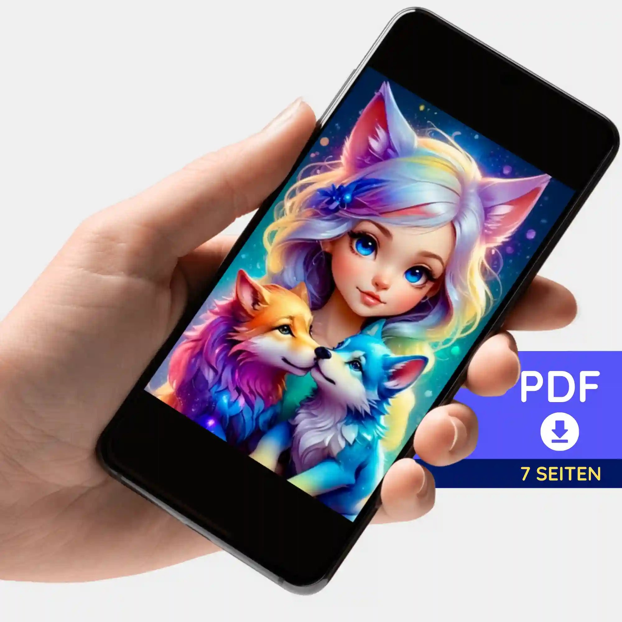 Digitale Bildmappe - Moni´s Special - Wolfmädchen Finja