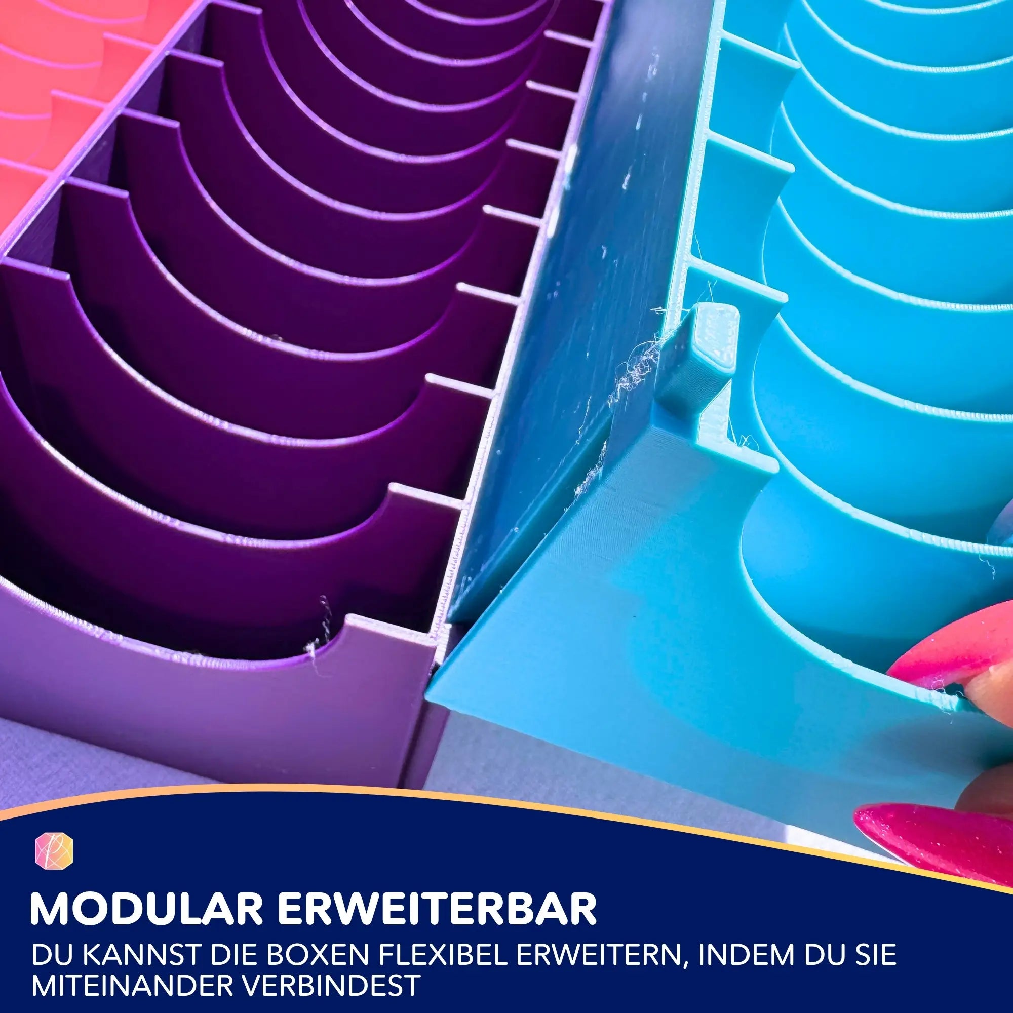 3D Aufbewahrung Zipptütenbox