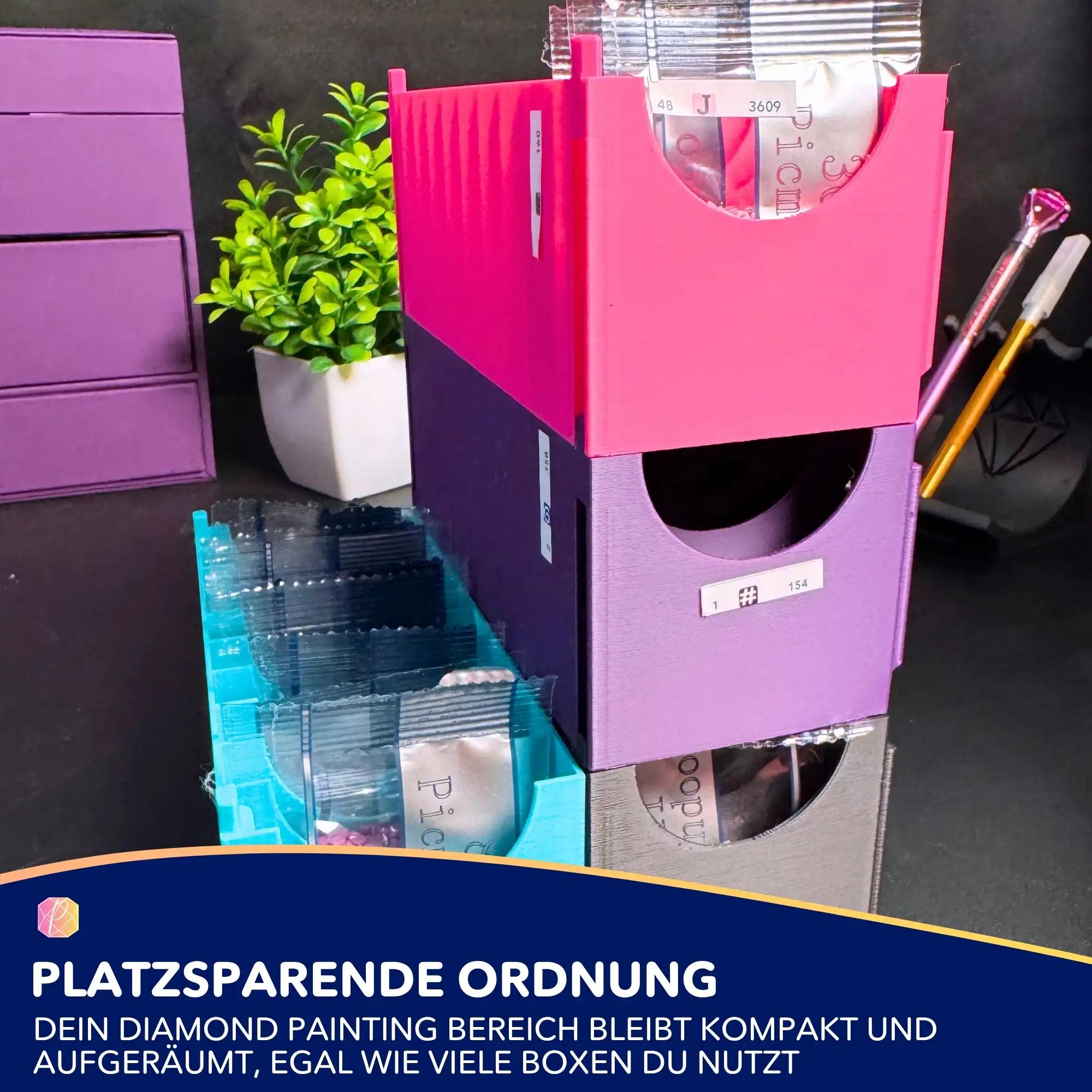 3D Aufbewahrung Zipptütenbox