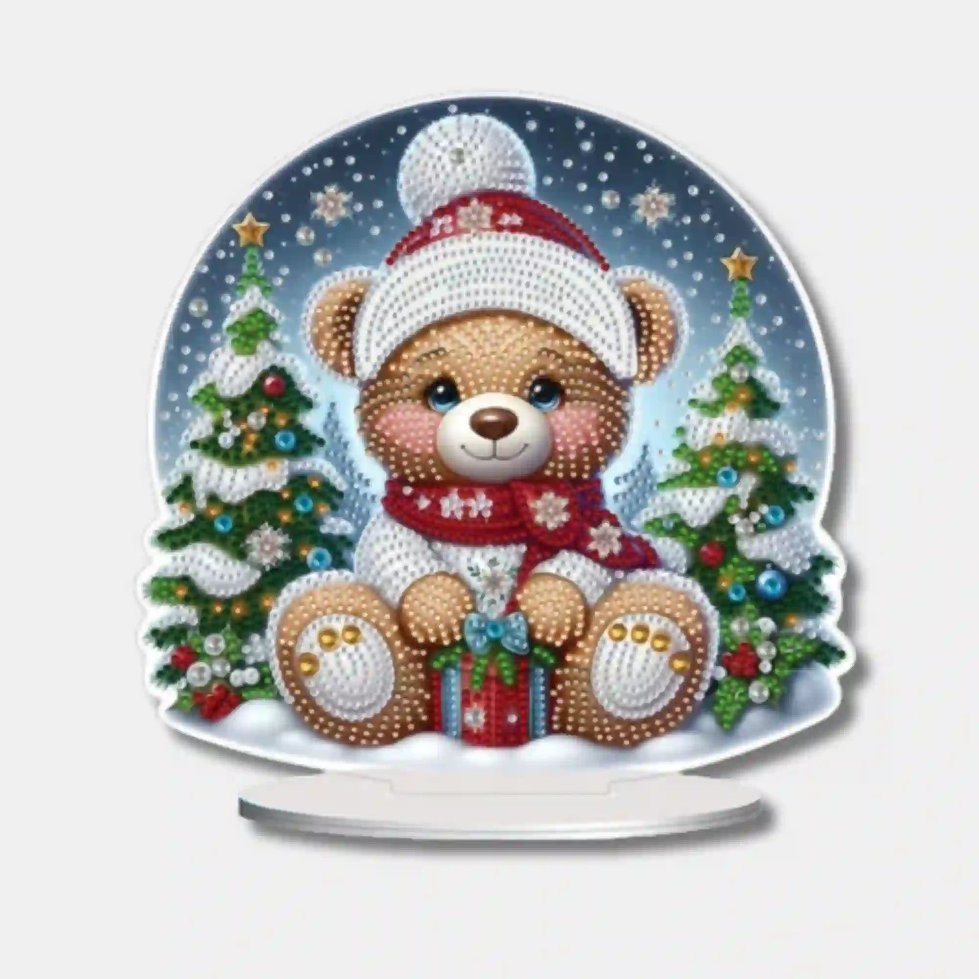 Diamond Painting Aufsteller - Weihnachtsbär