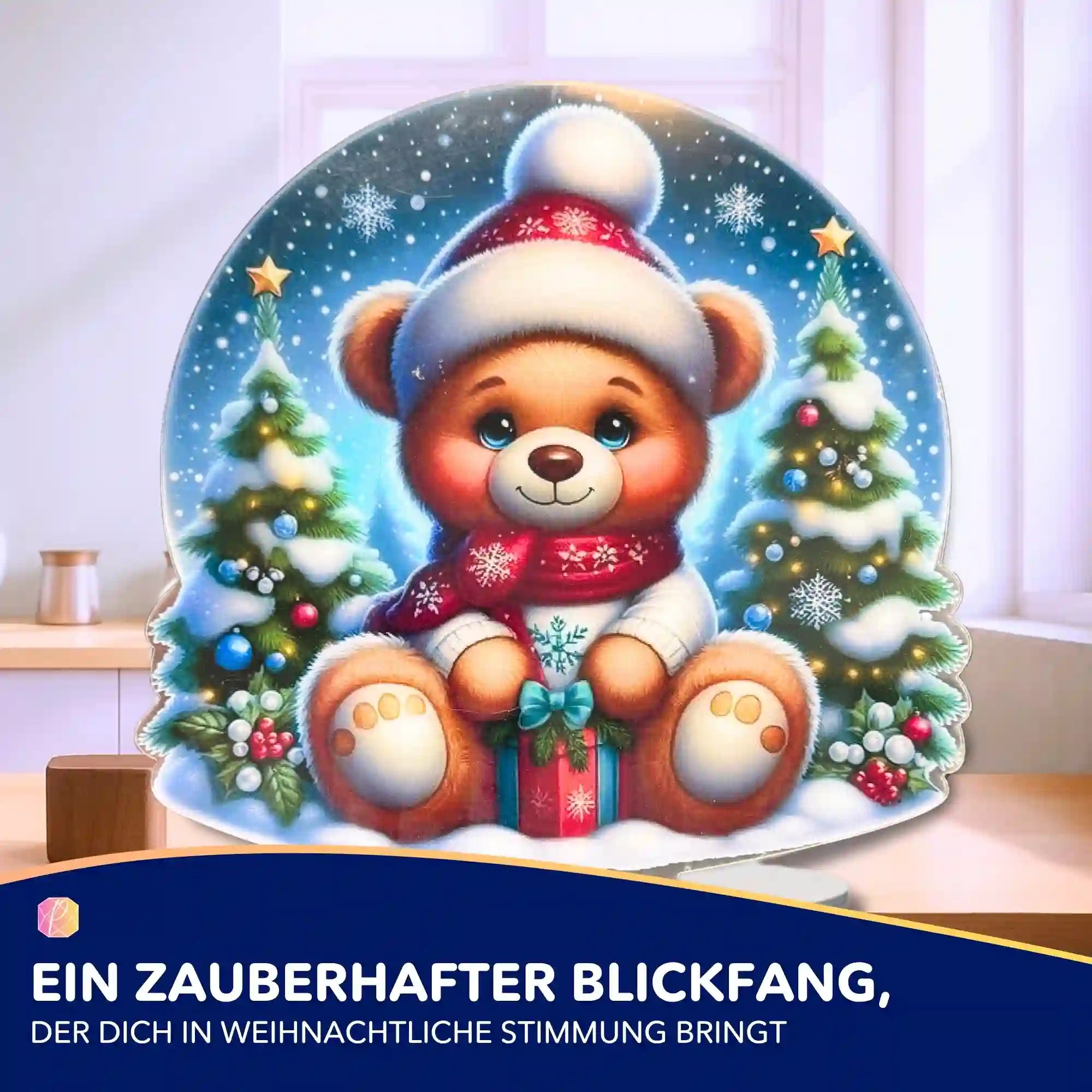 Diamond Painting Aufsteller - Weihnachtsbär