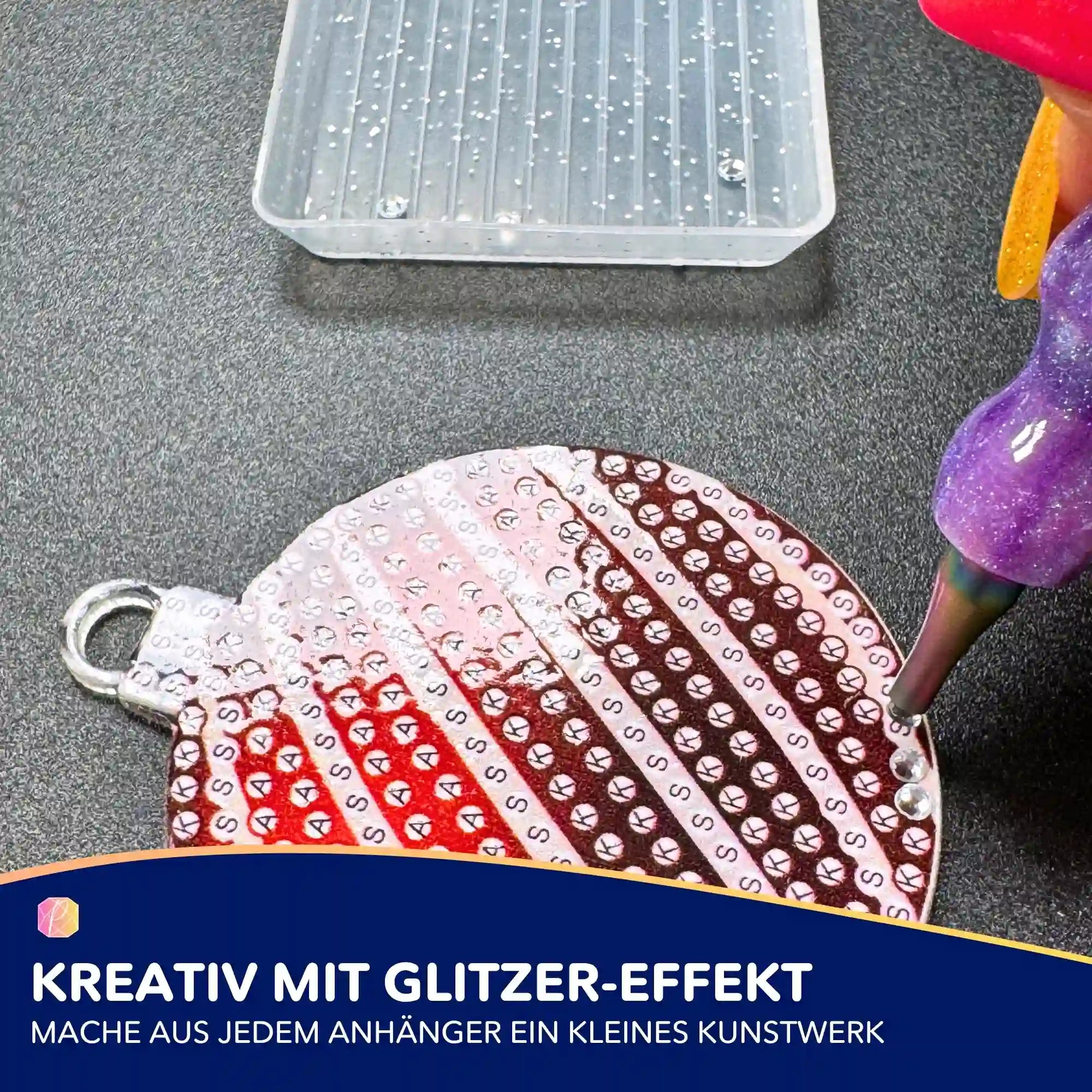 Diamond Painting - Kleine Weihnachtsanhänger Baumkugeln