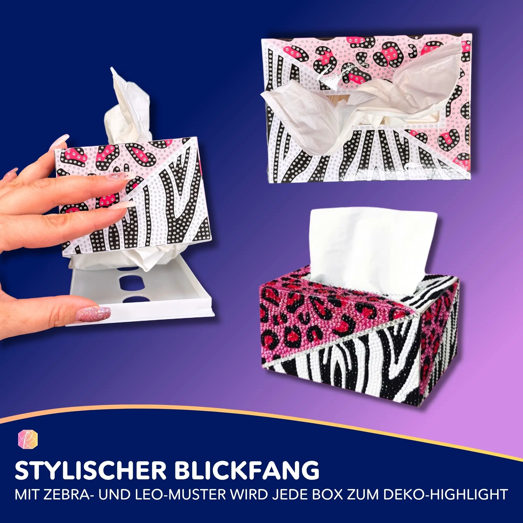 Diamond Painting - Tücherbox Tiermuster