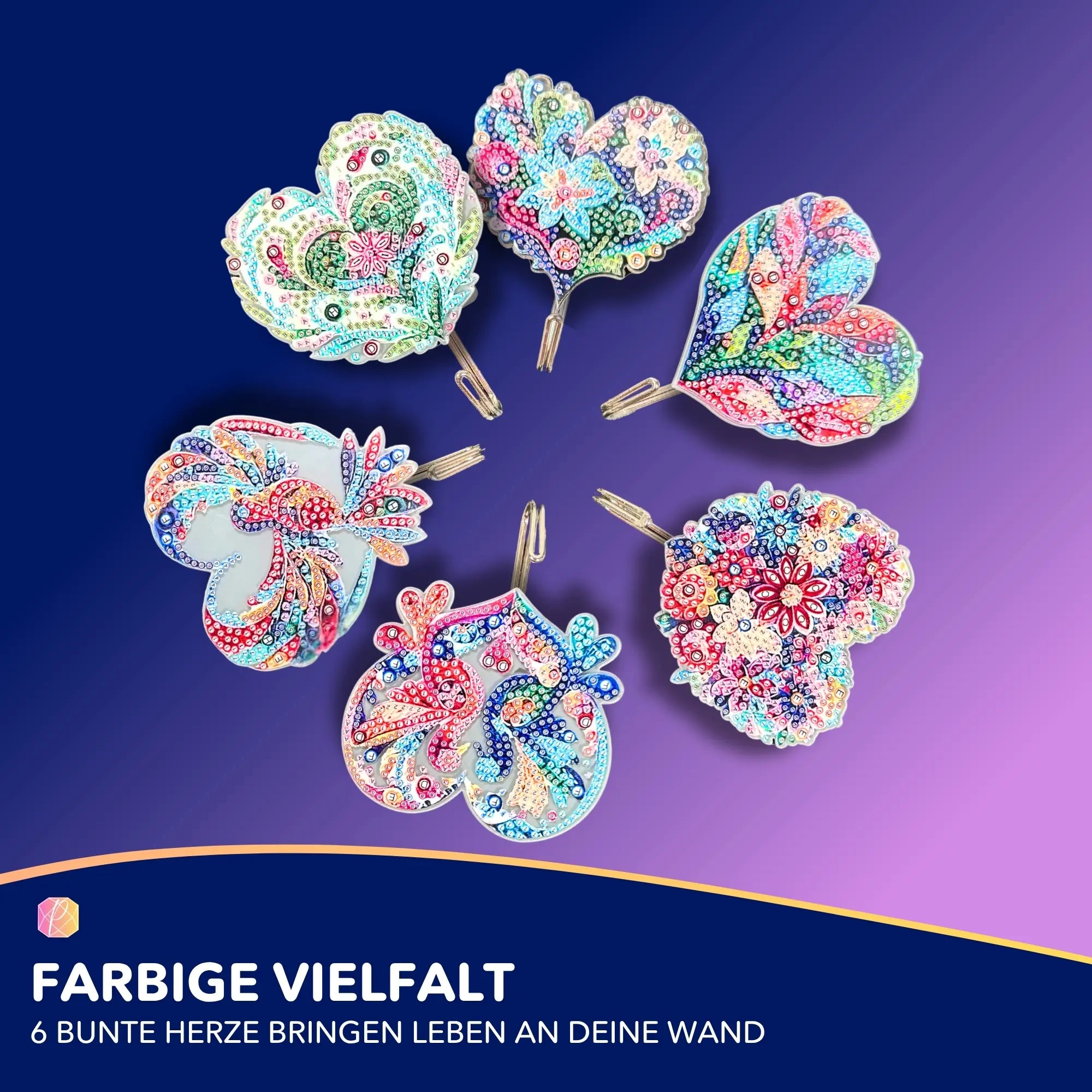 Diamond Painting Wandhaken Mosaikherzen