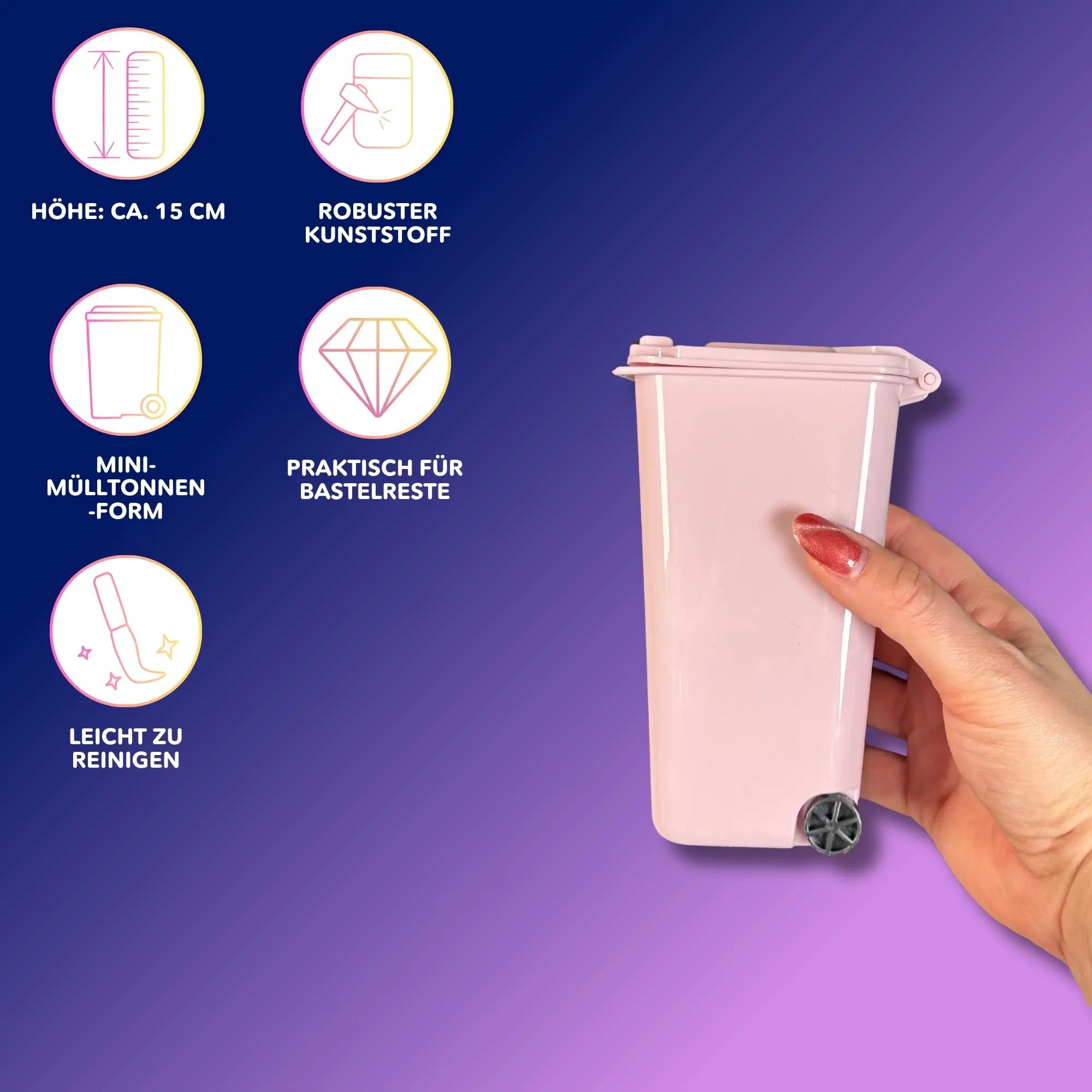 Diamond Painting - Kleine Mülltonne