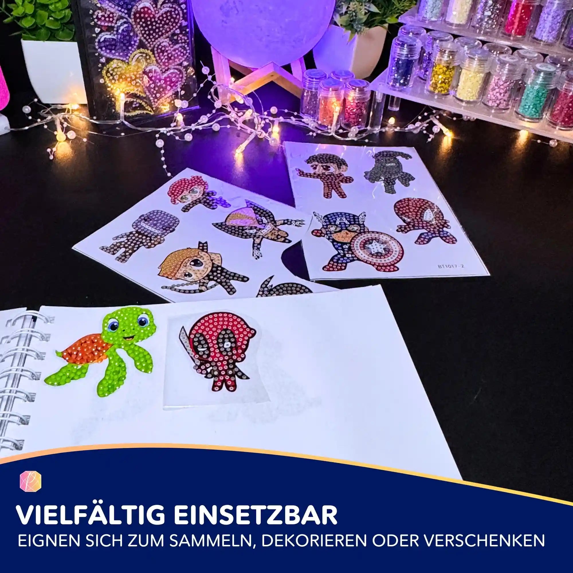 Diamond Painting Sticker - Superhelden