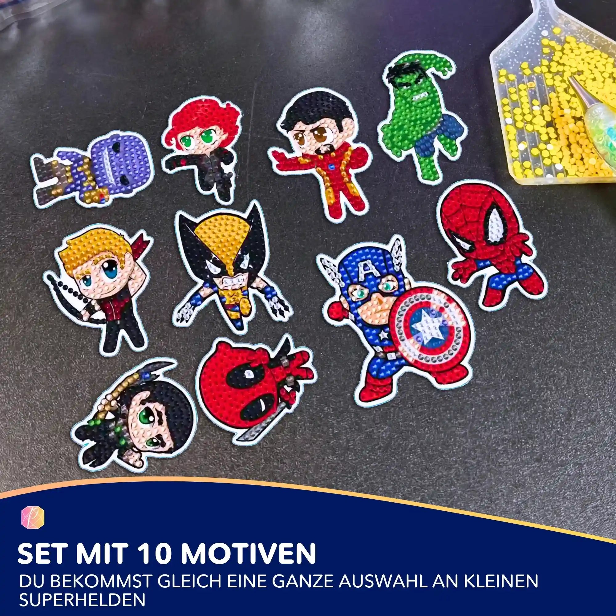 Diamond Painting Sticker - Superhelden