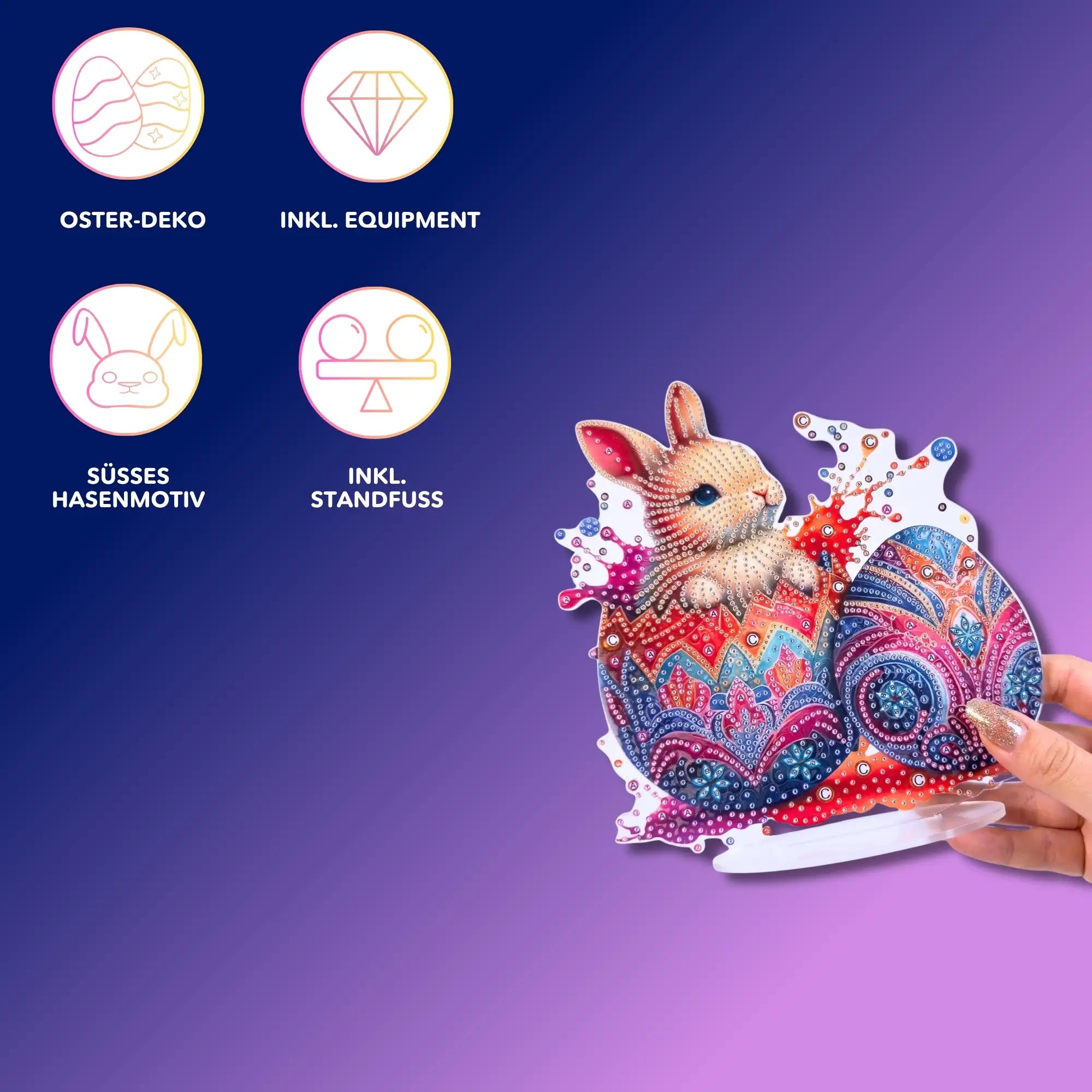 Diamond Painting Aufsteller - Osterhase
