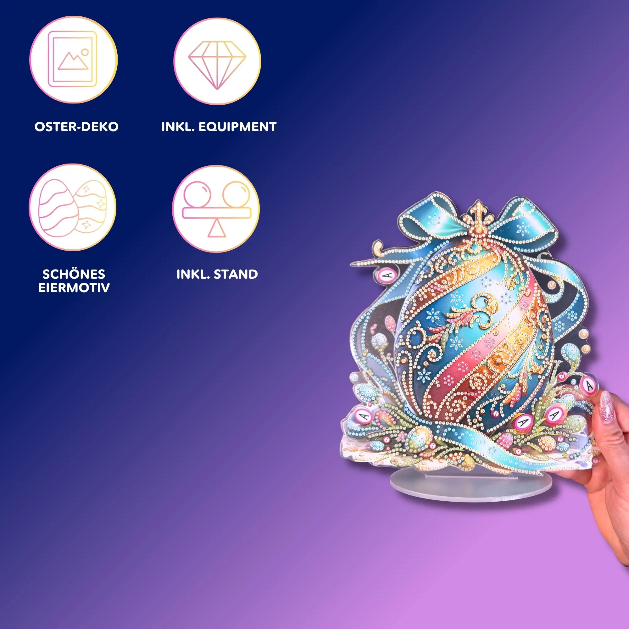 Diamond Painting Aufsteller - Osterei