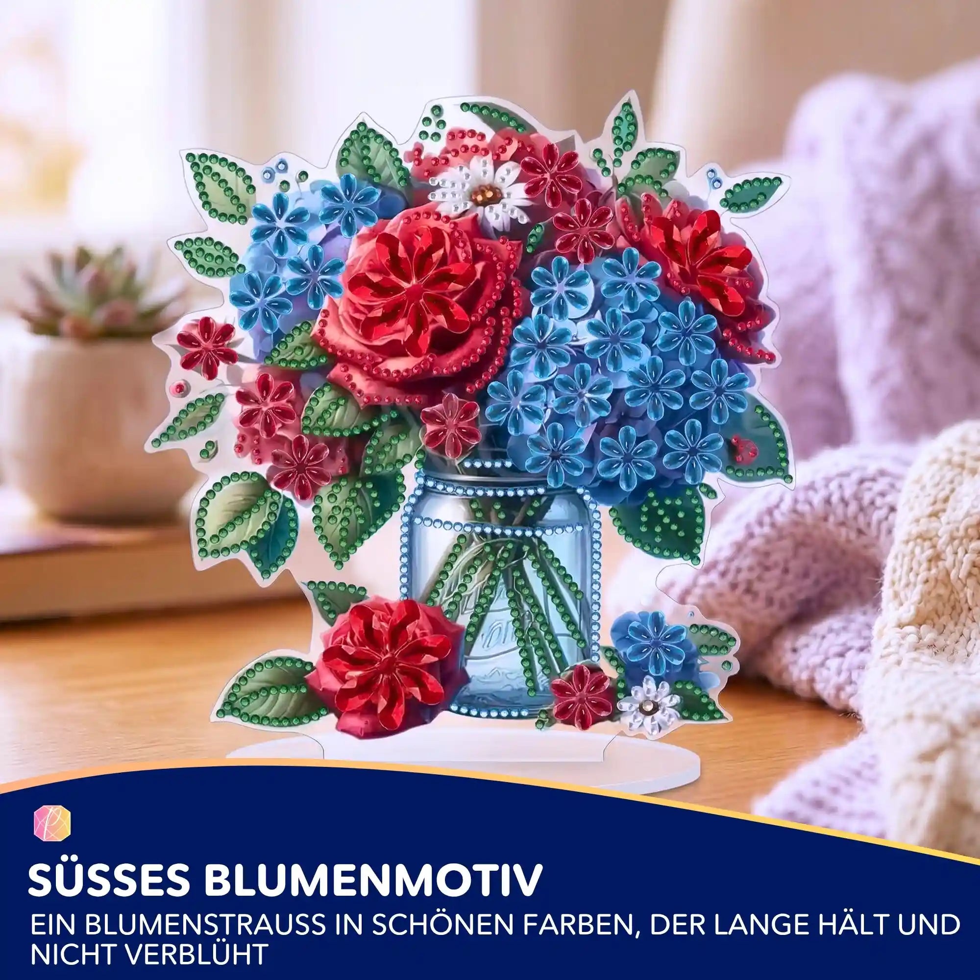 Diamond Painting Aufsteller Blumenstrauß - Muttertag
