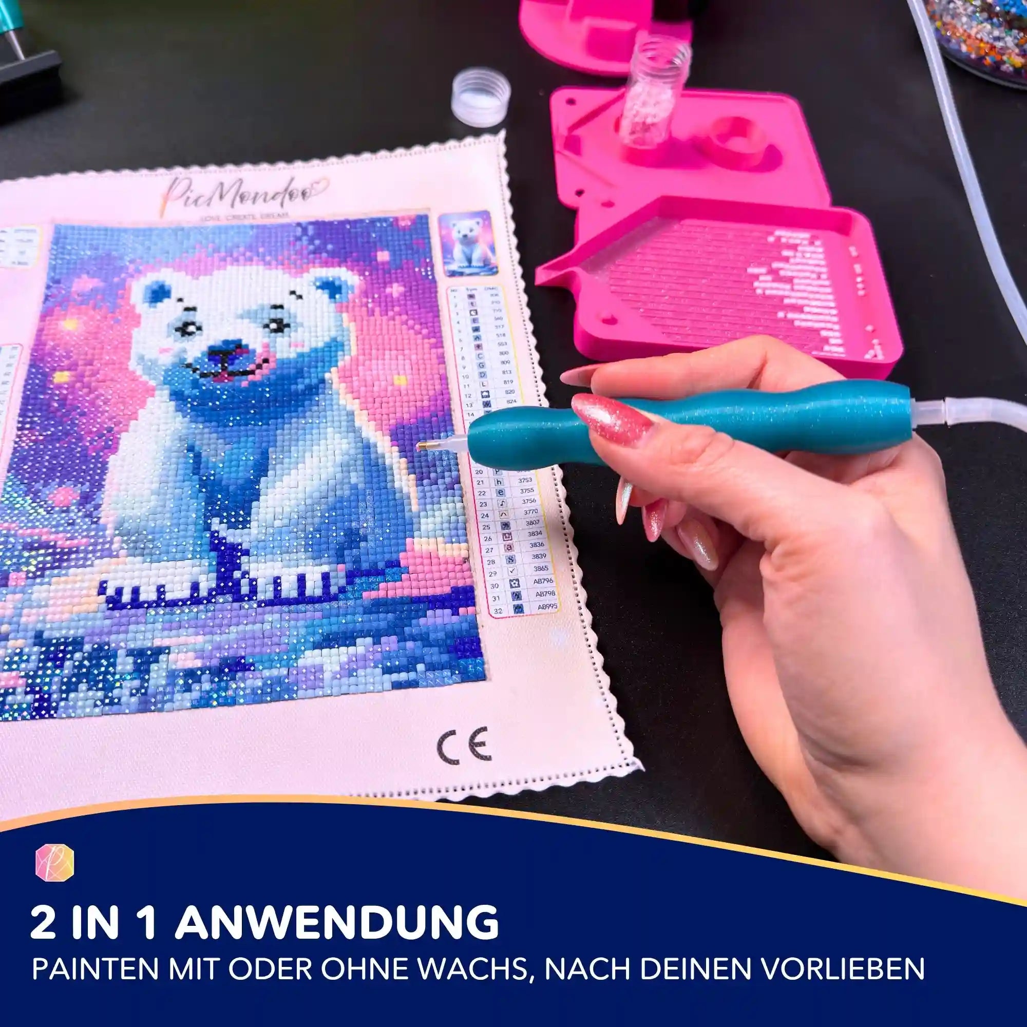 Diamond Painting 3D bubble Stift Glitzer