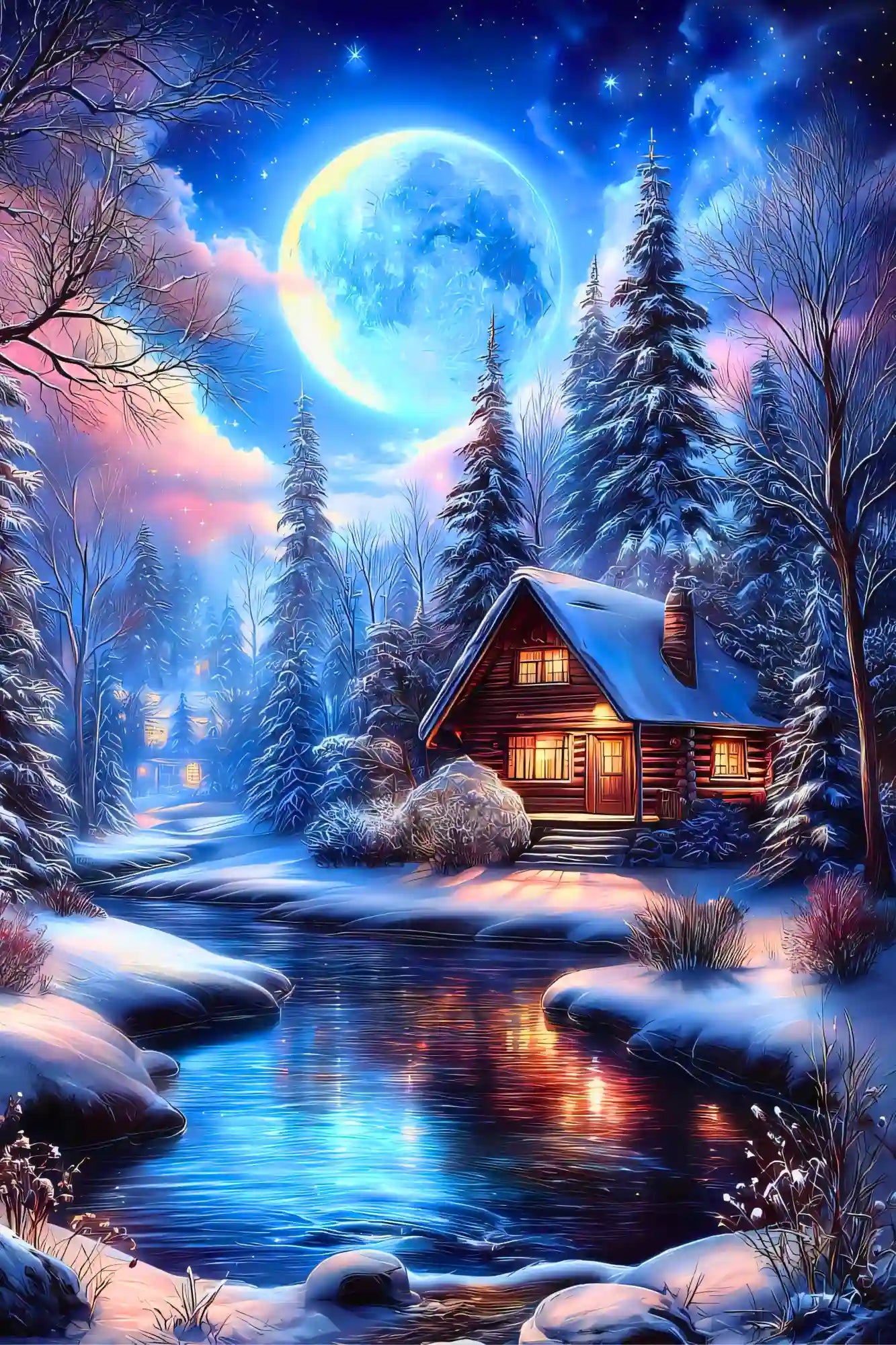 Diamond Painting - Zuflucht im Silberlicht "Limited Edition"