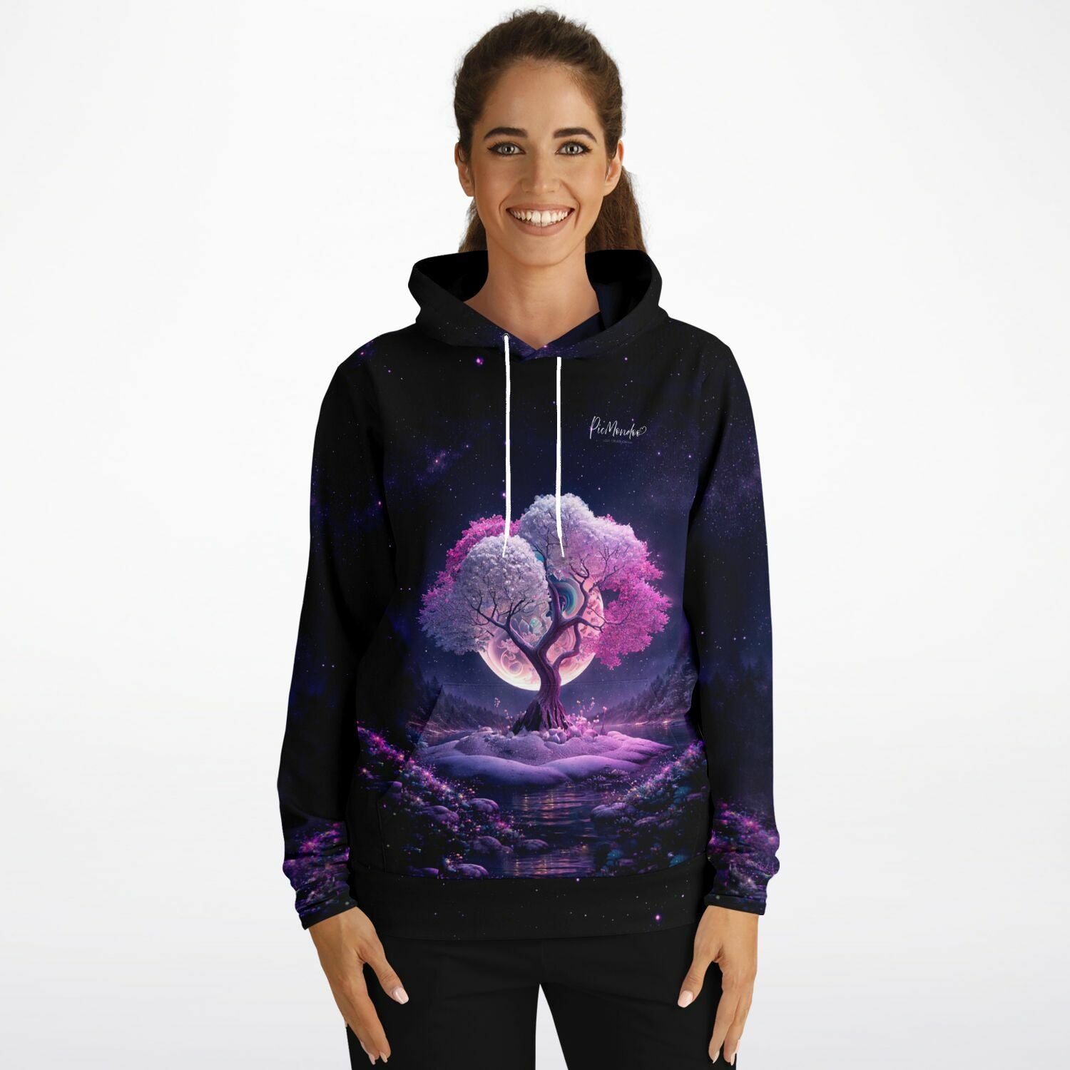 Dreamer Hoodie - Multi Special - Pink Tree at Night
