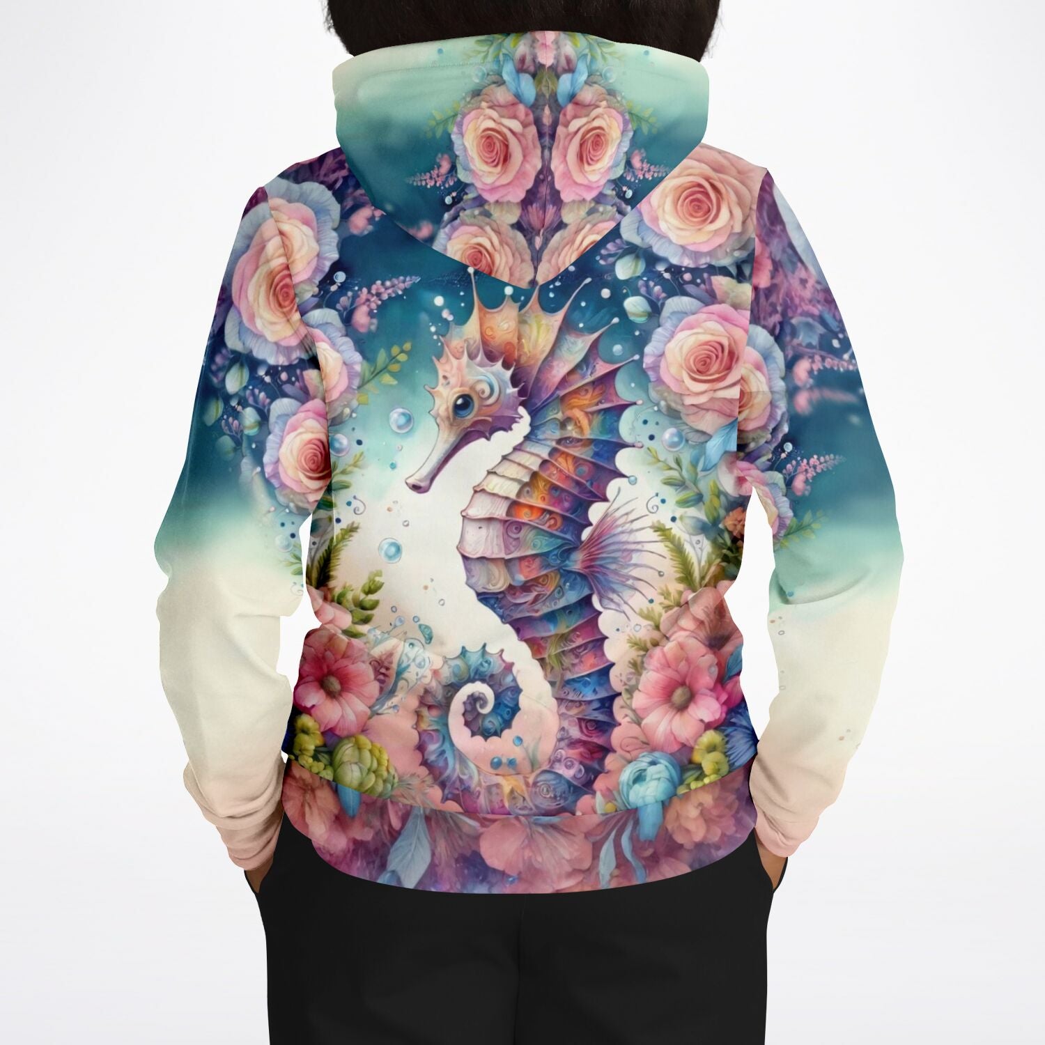 Dreamer Hoodie - Seepferdchen Blütentraum