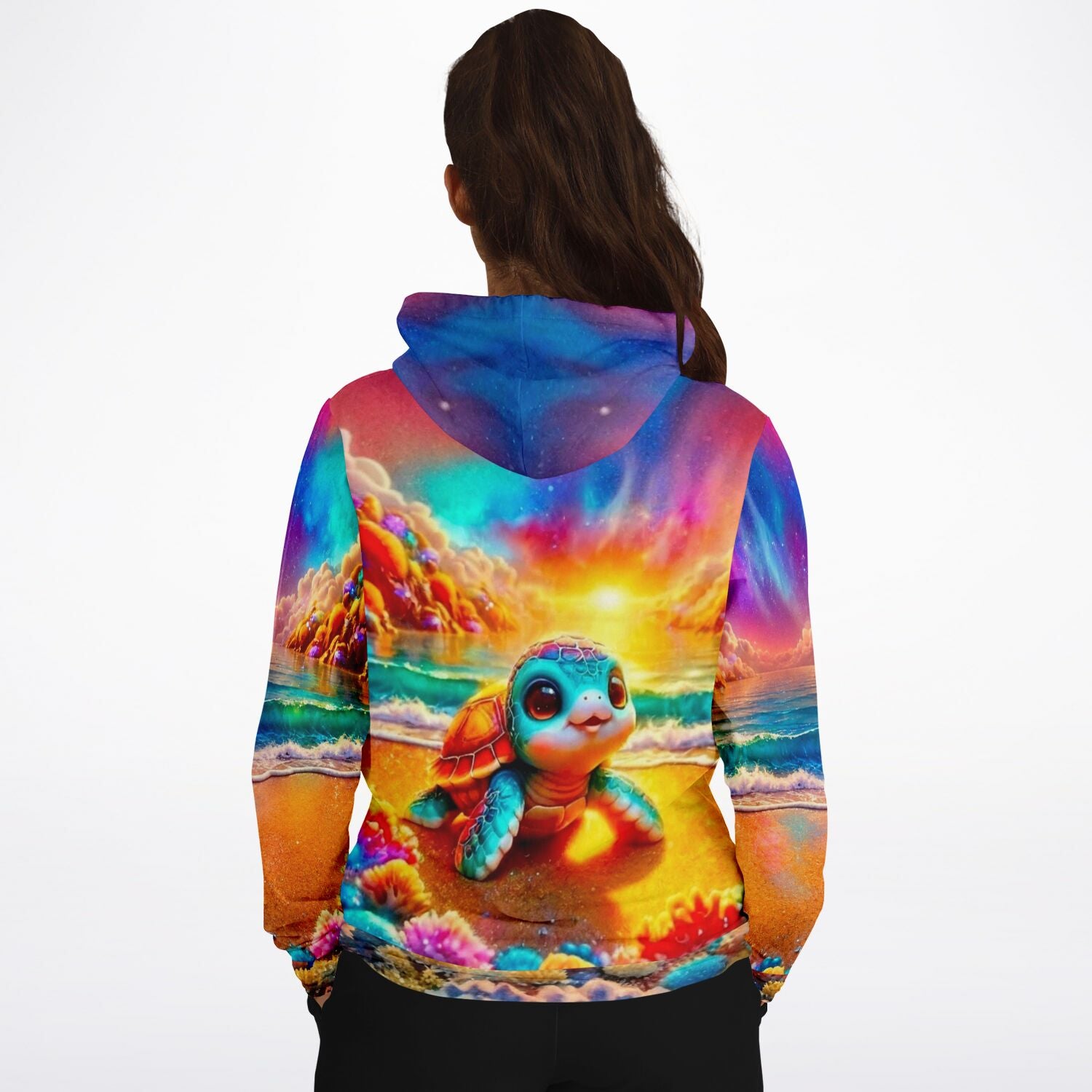 Dreamer Hoodie - 100 Farben Special - Schildkröte am Funkelstrand