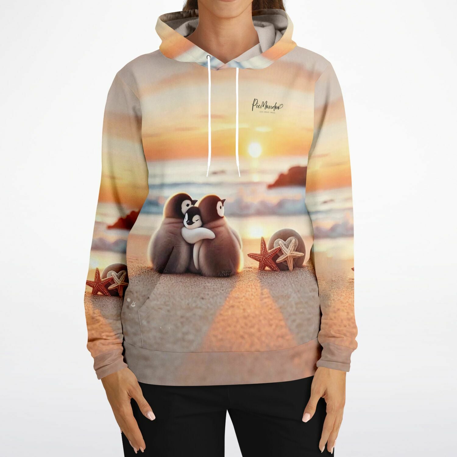 Dreamer Hoodie - Happy Family am Strand