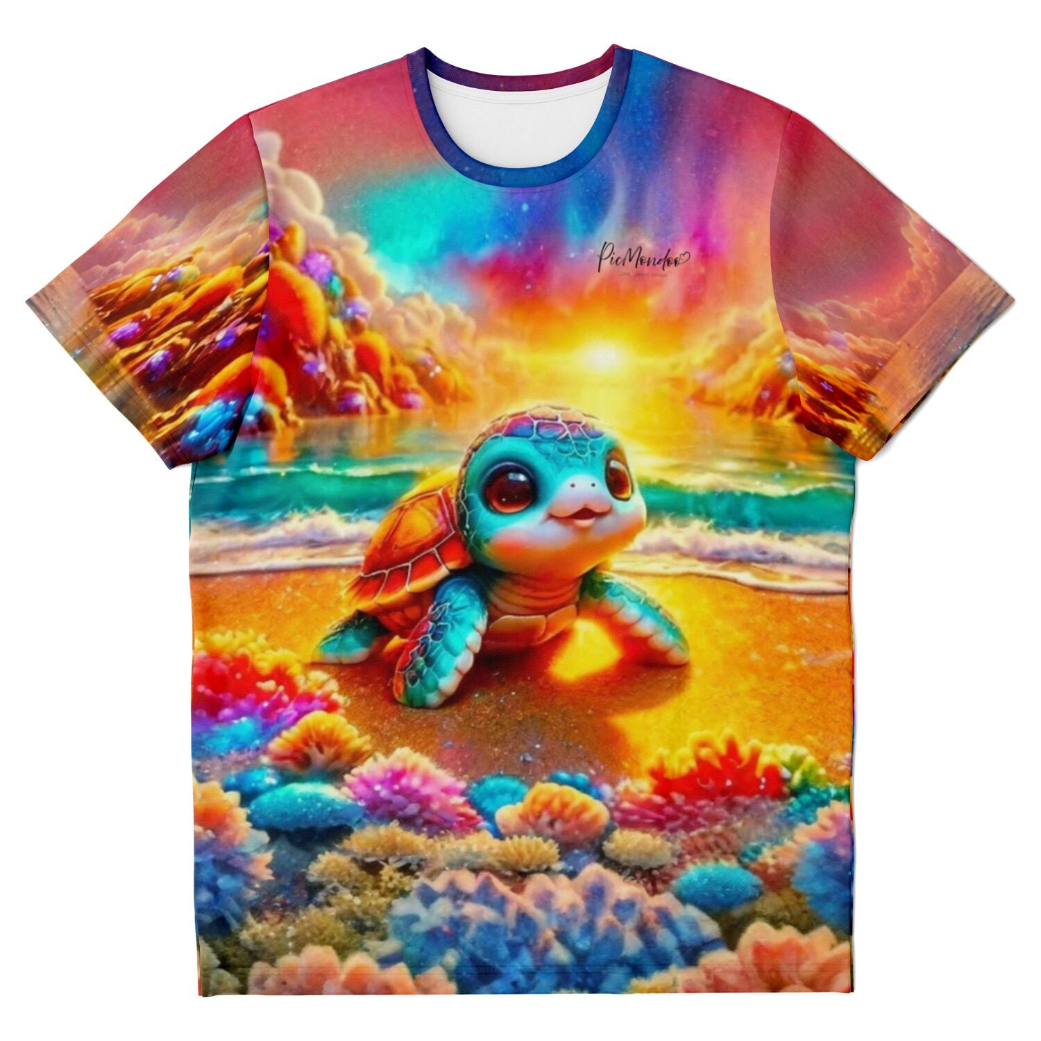 Dreamer T-Shirt - 100 Farben Special - Schildkröte am Funkelstrand