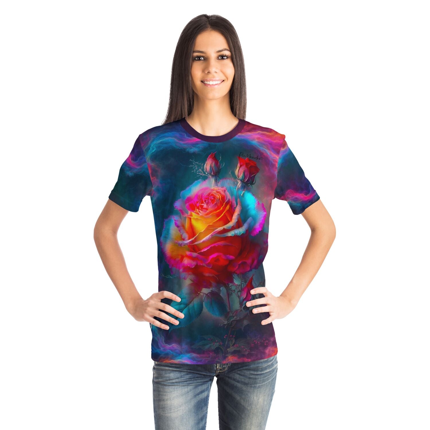 Dreamer T-Shirt - Zarte Rosenblüte