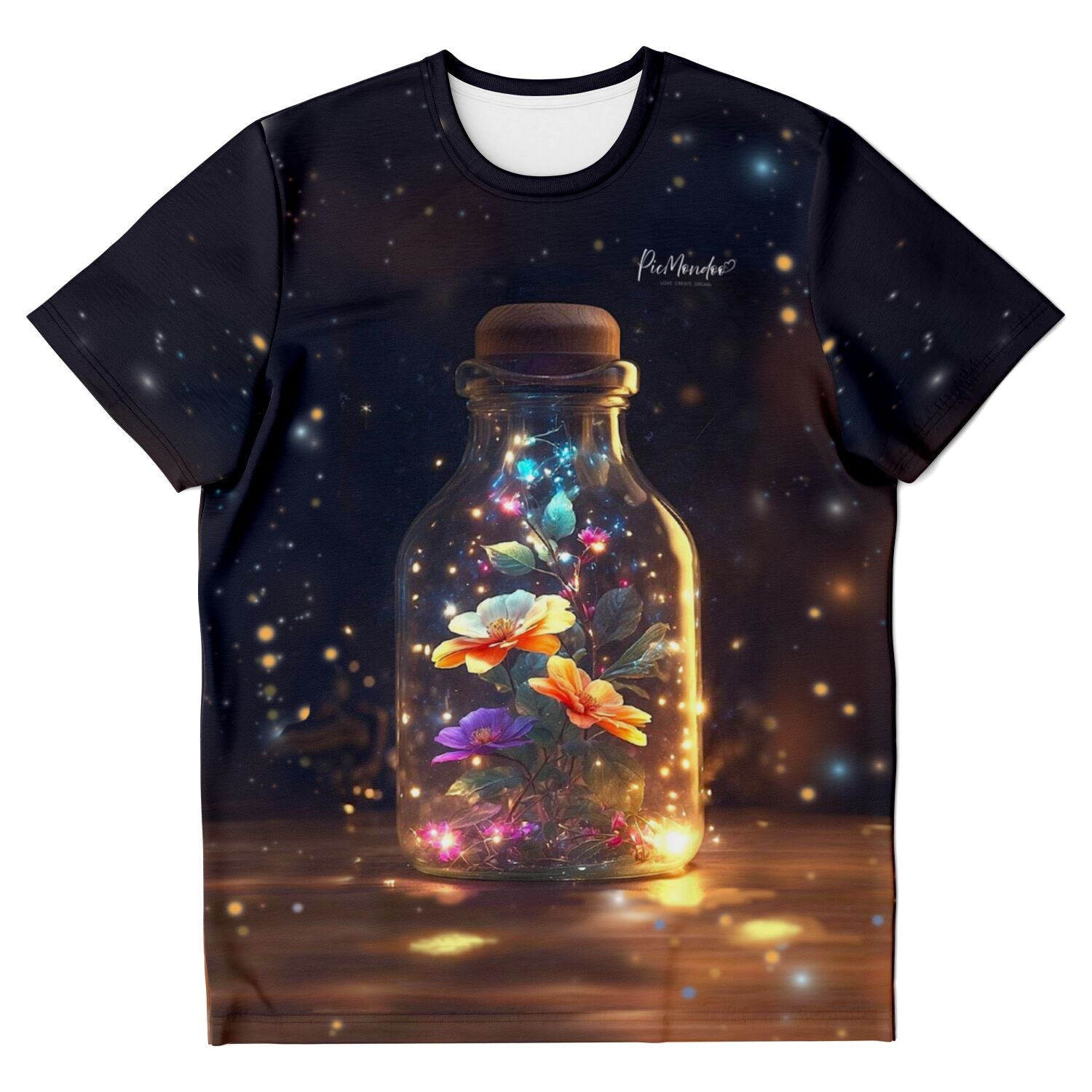 Dreamer T-Shirt - Leuchtender Blütenzauber