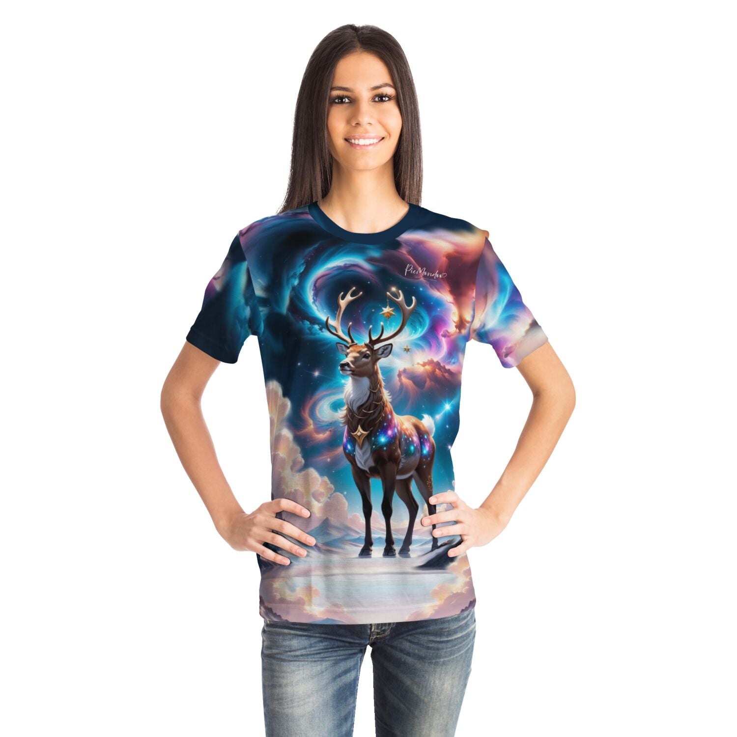 Dreamer T-Shirt - Rentier im Abendzauber