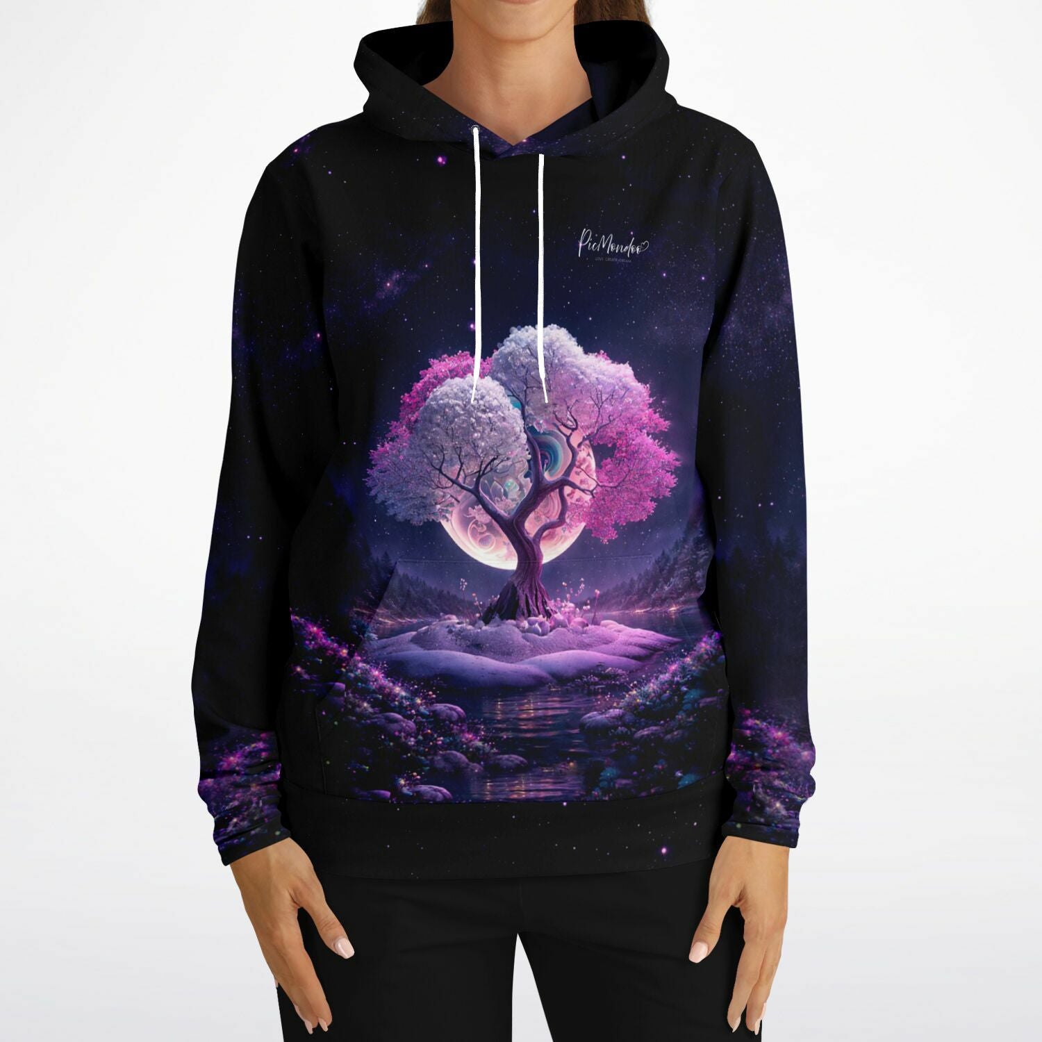 Dreamer Hoodie - Multi Special - Pink Tree at Night