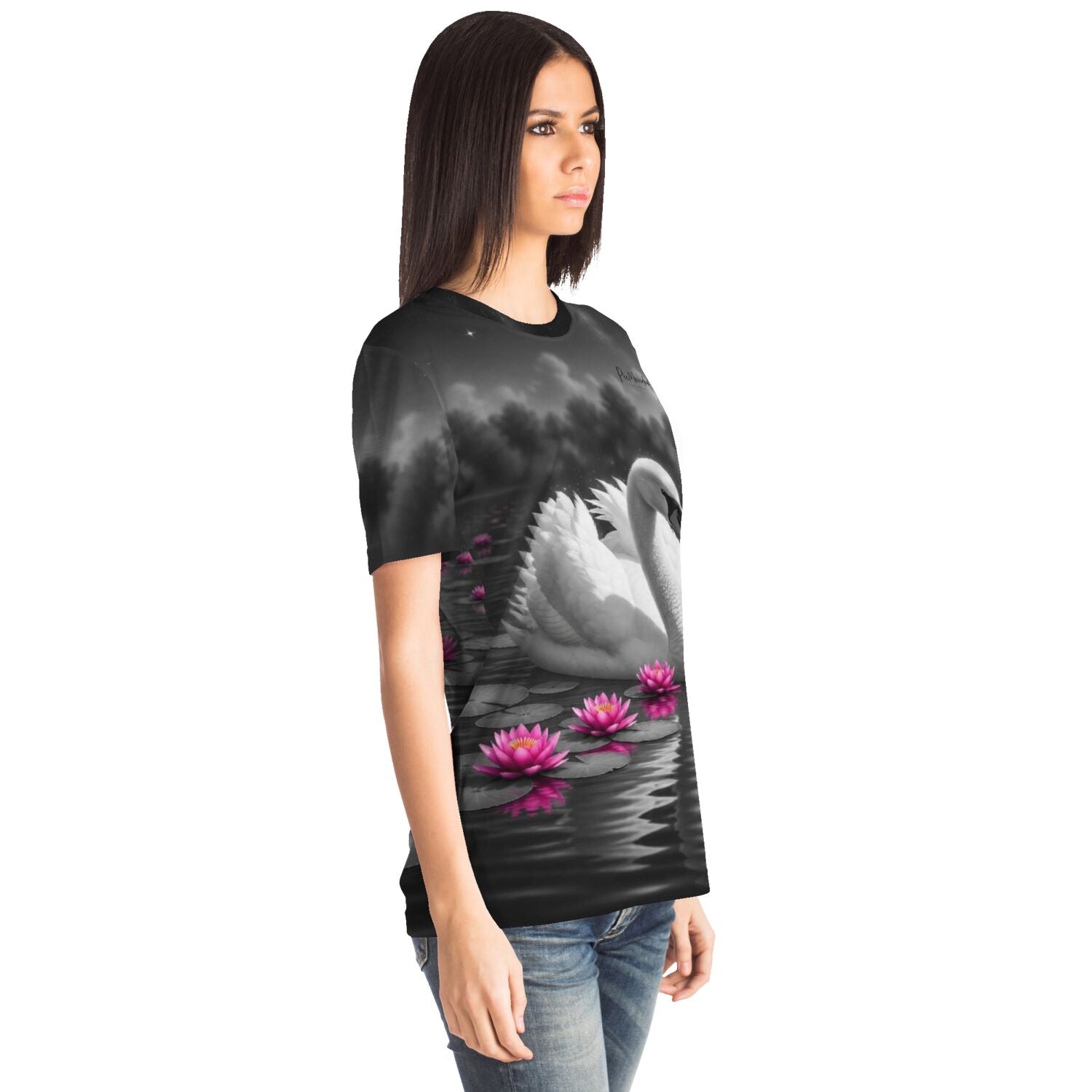 Dreamer T-Shirt - Schwan im Seerosensee