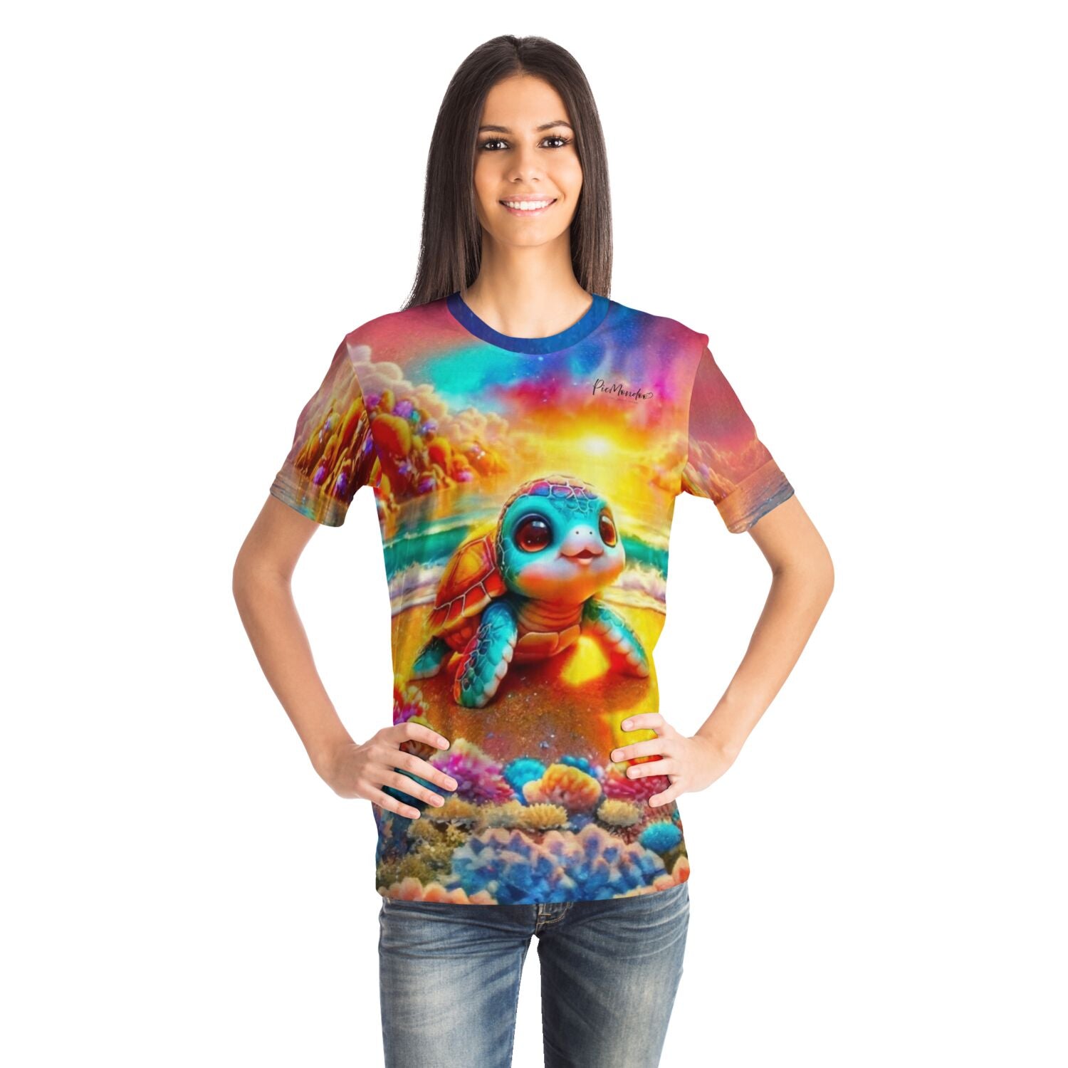 Dreamer T-Shirt - 100 Farben Special - Schildkröte am Funkelstrand